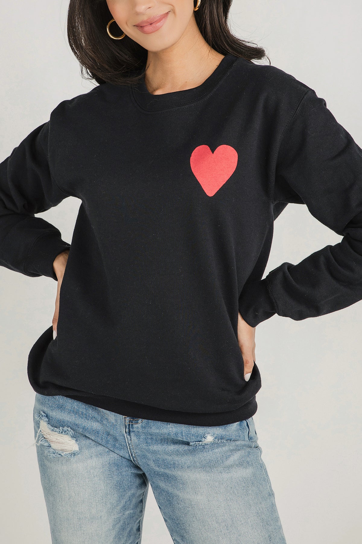 Blume + Co Pocket Heart Graphic Sweatshirt