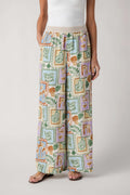 Dress Forum Seashell Printed Wideleg Pants