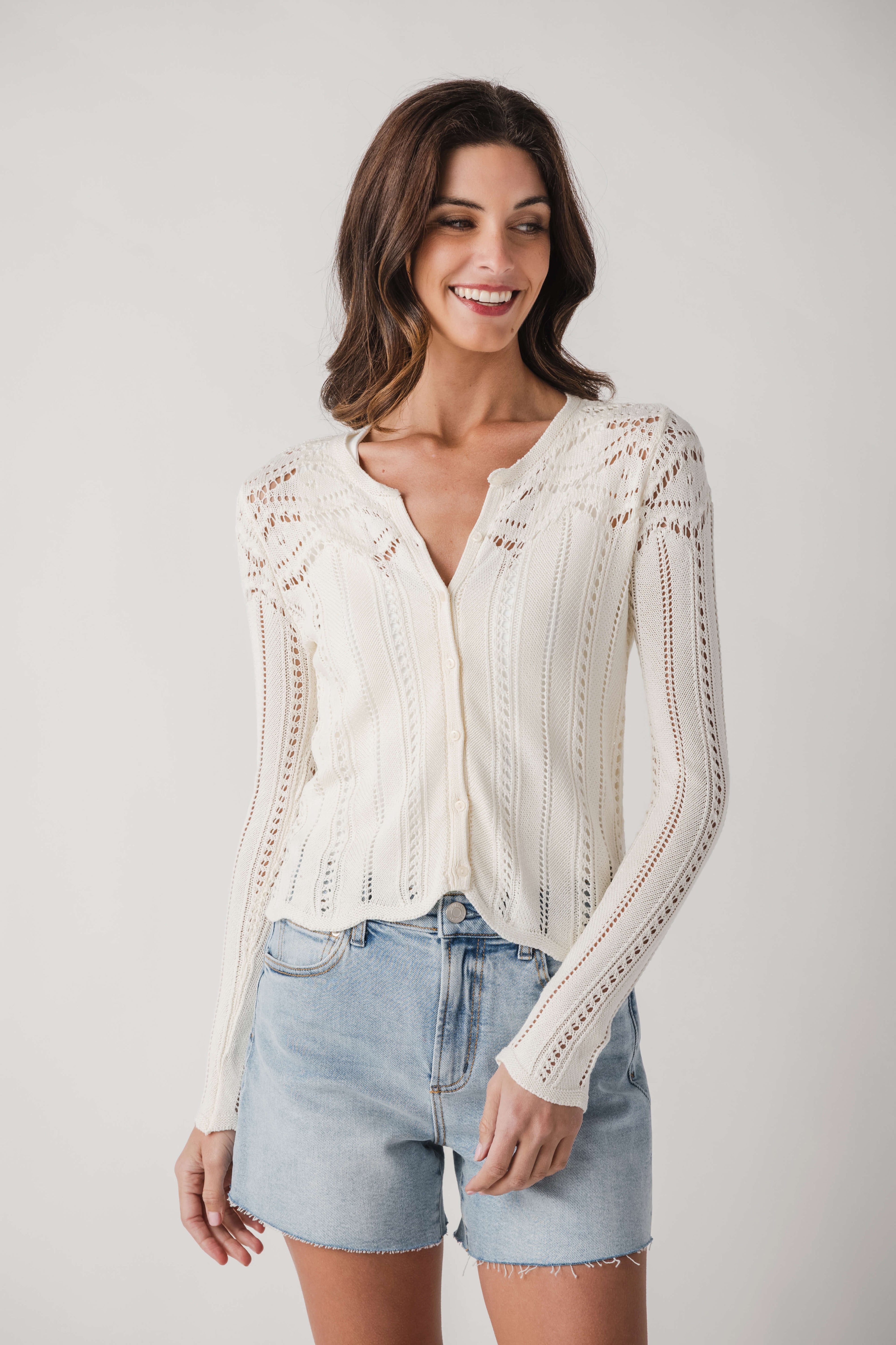 Z Supply Alycia Crochet Sweater