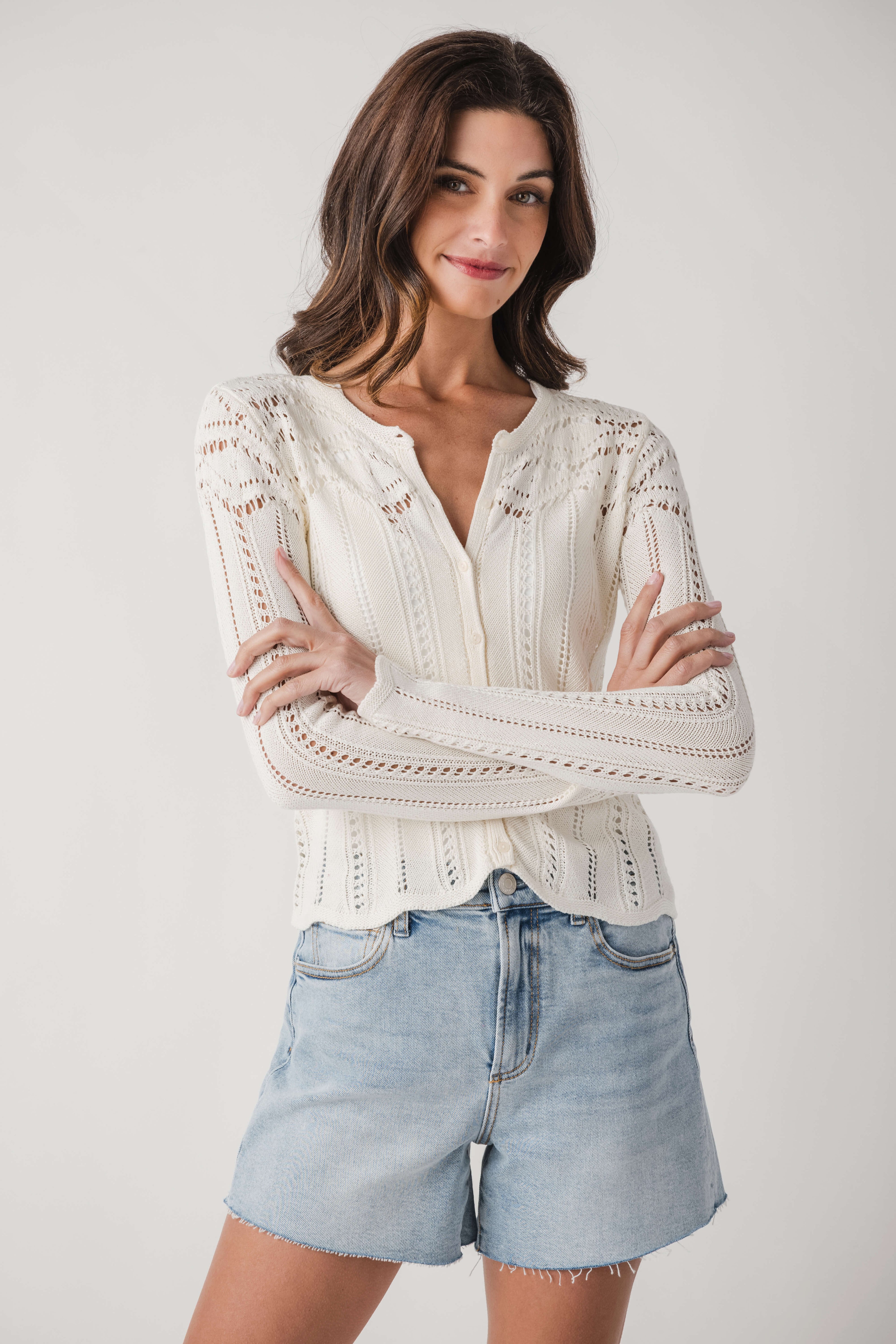 Z Supply Alycia Crochet Sweater