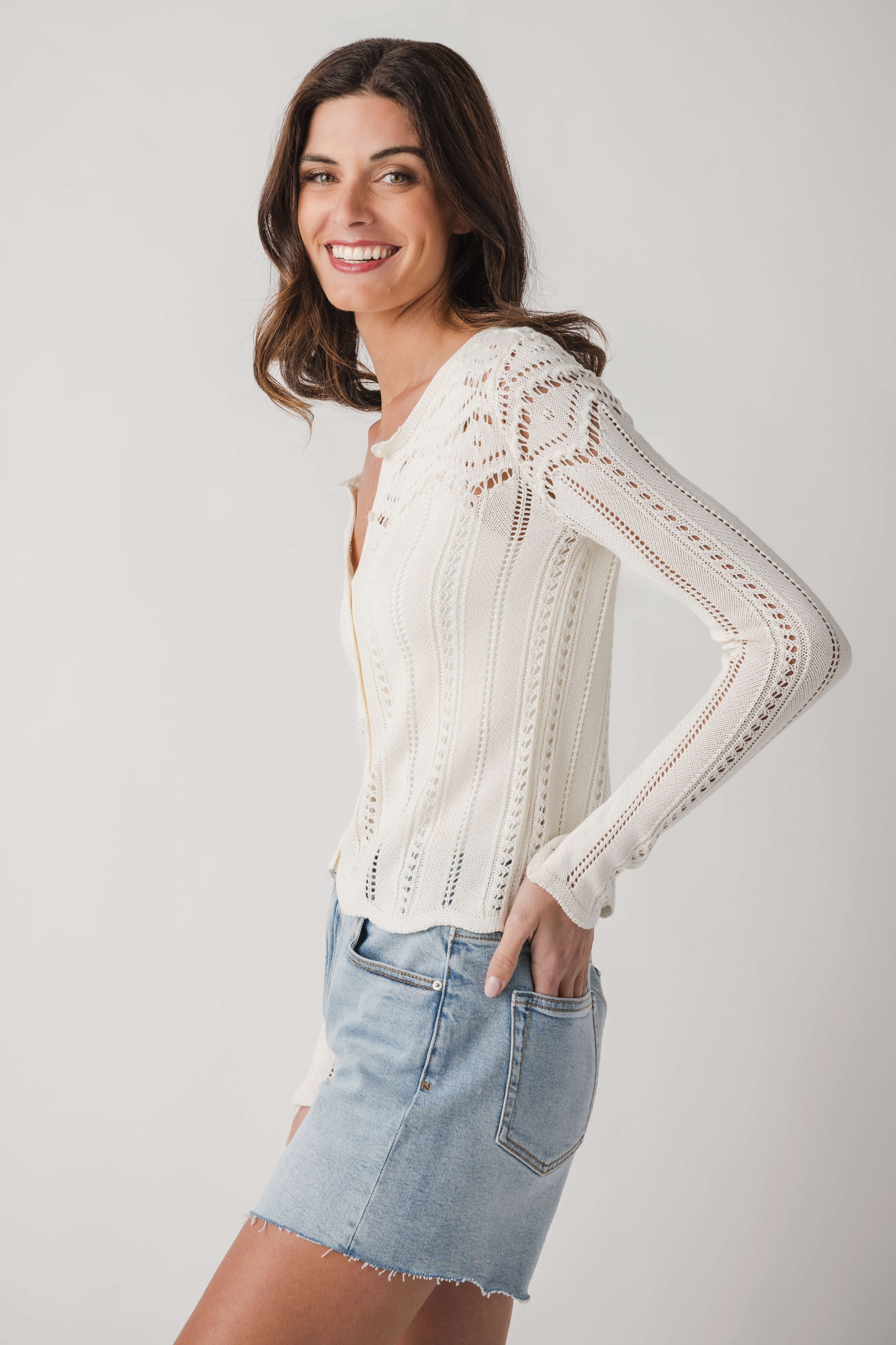 Z Supply Alycia Crochet Sweater