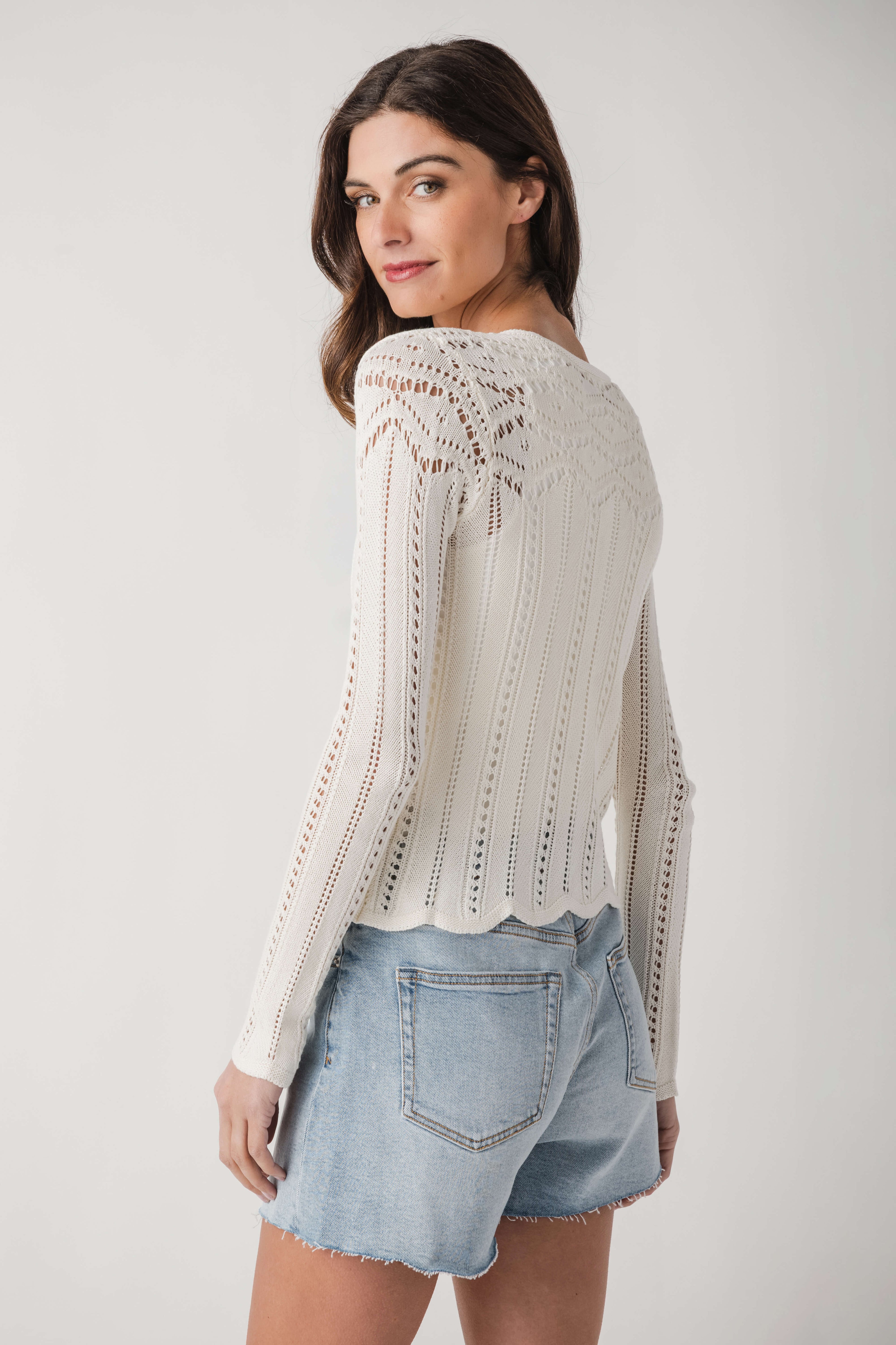 Z Supply Alycia Crochet Sweater