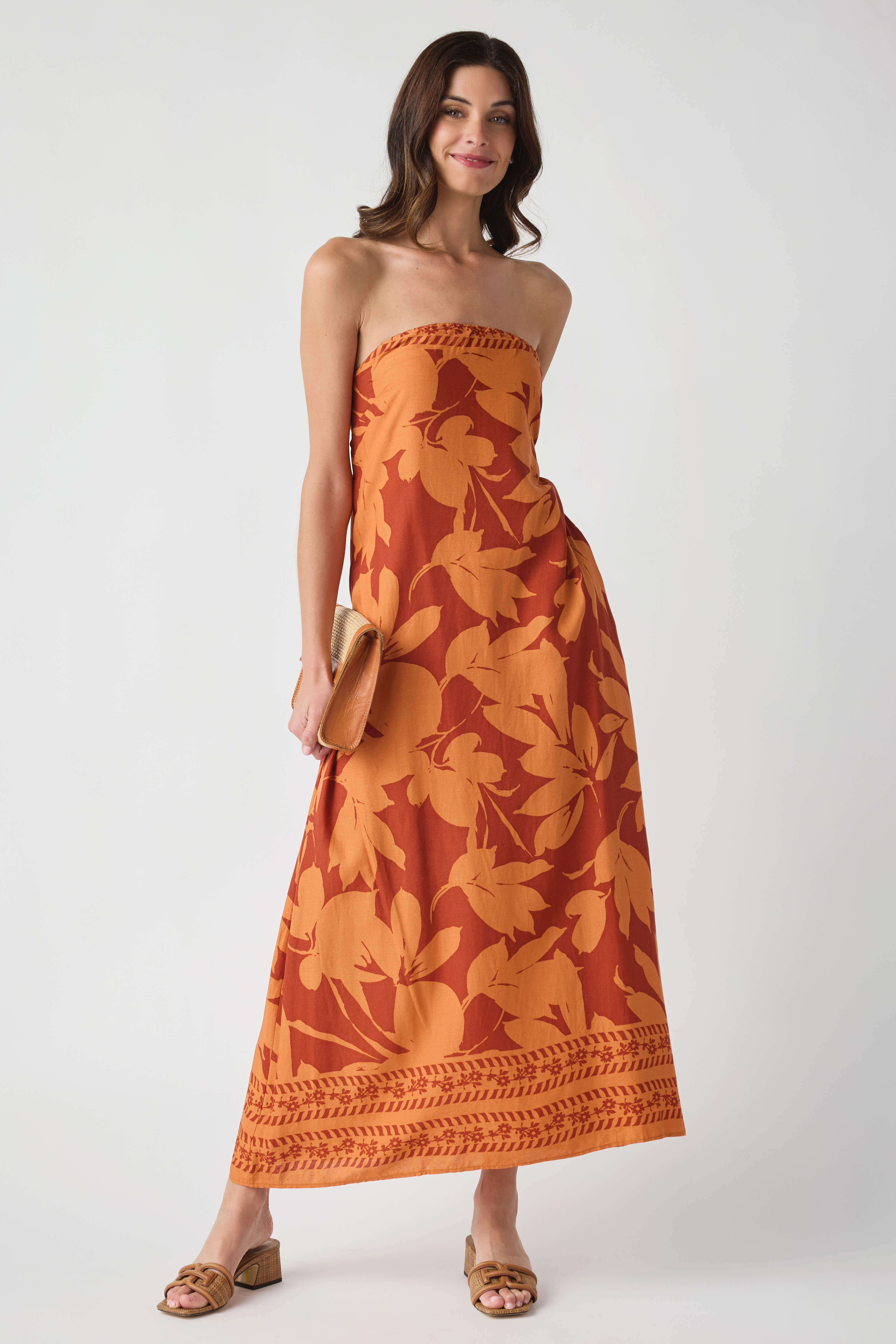 bali at last maxi dress Bali Leaf Bandeau Maxi Dress