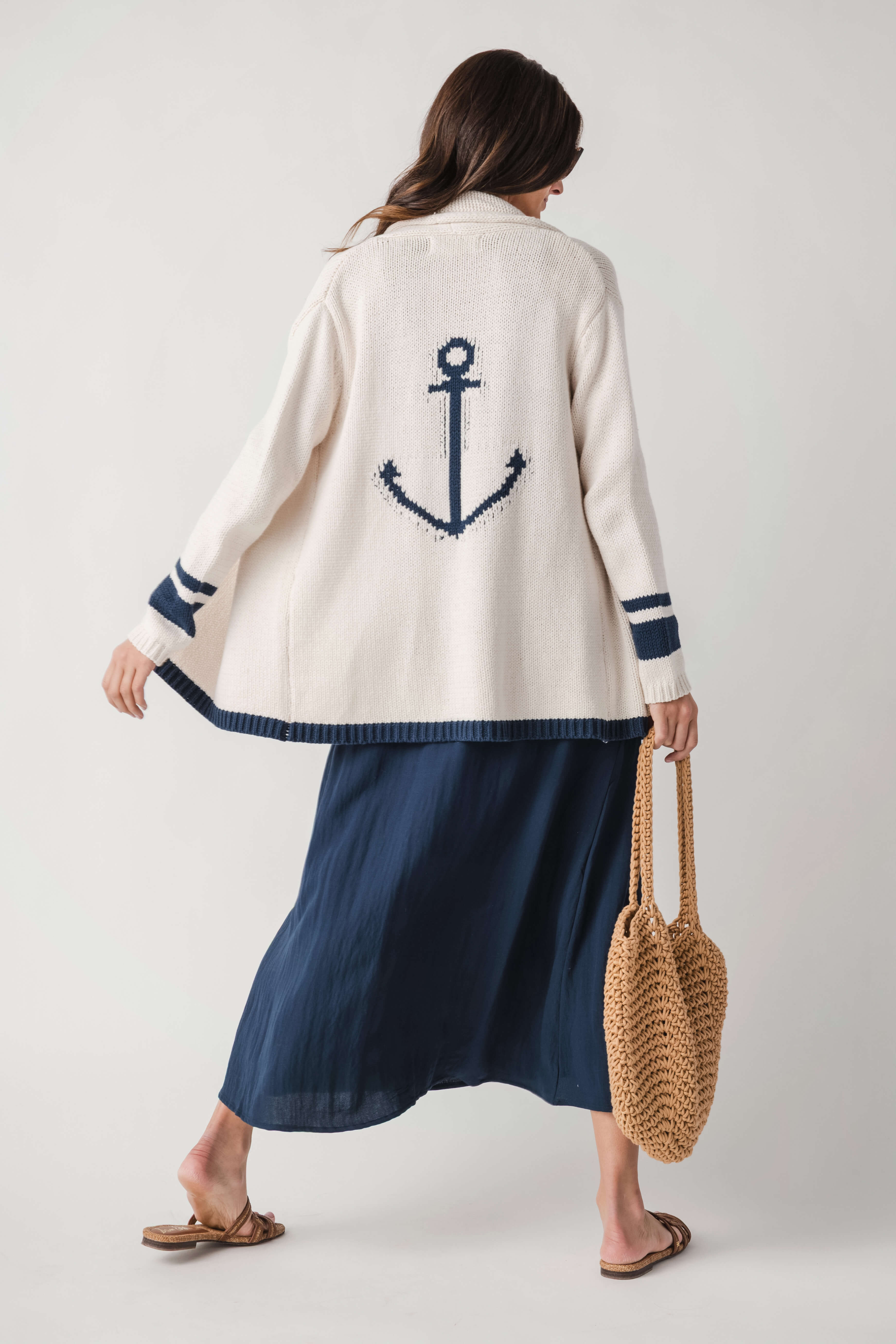 Vintage Havana Anchor Cardigan
