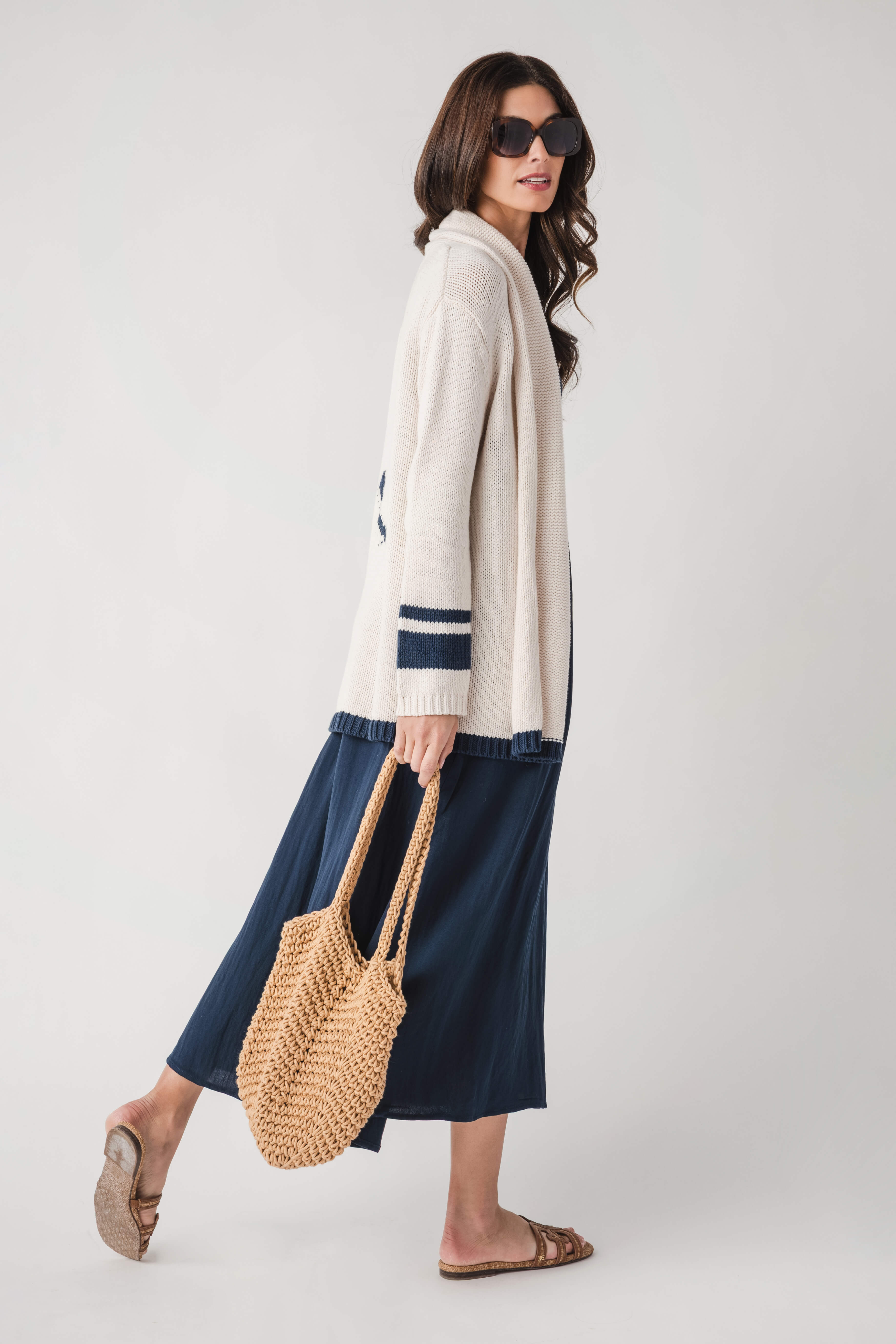 Vintage Havana Anchor Cardigan