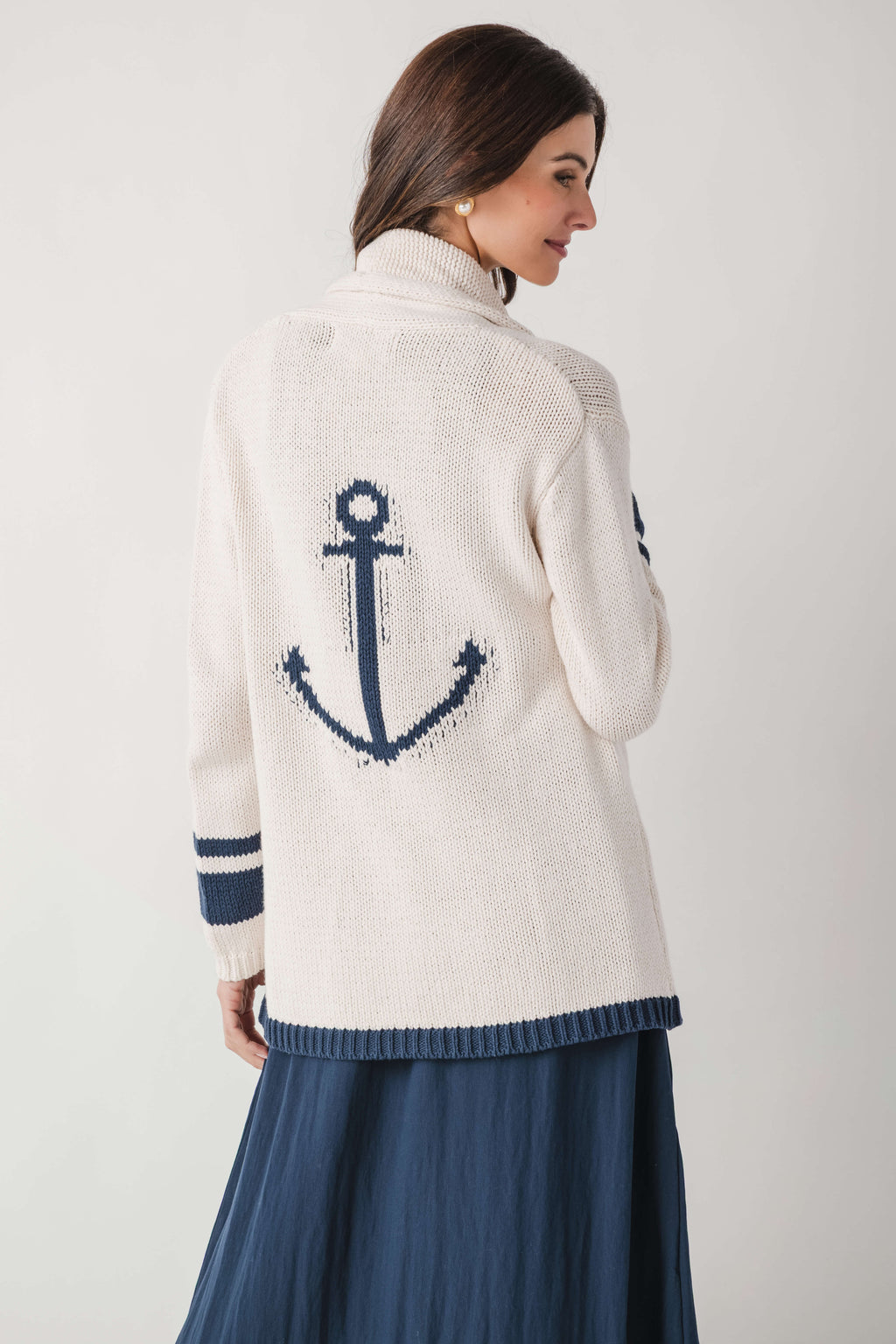 Vintage Havana Anchor Cardigan