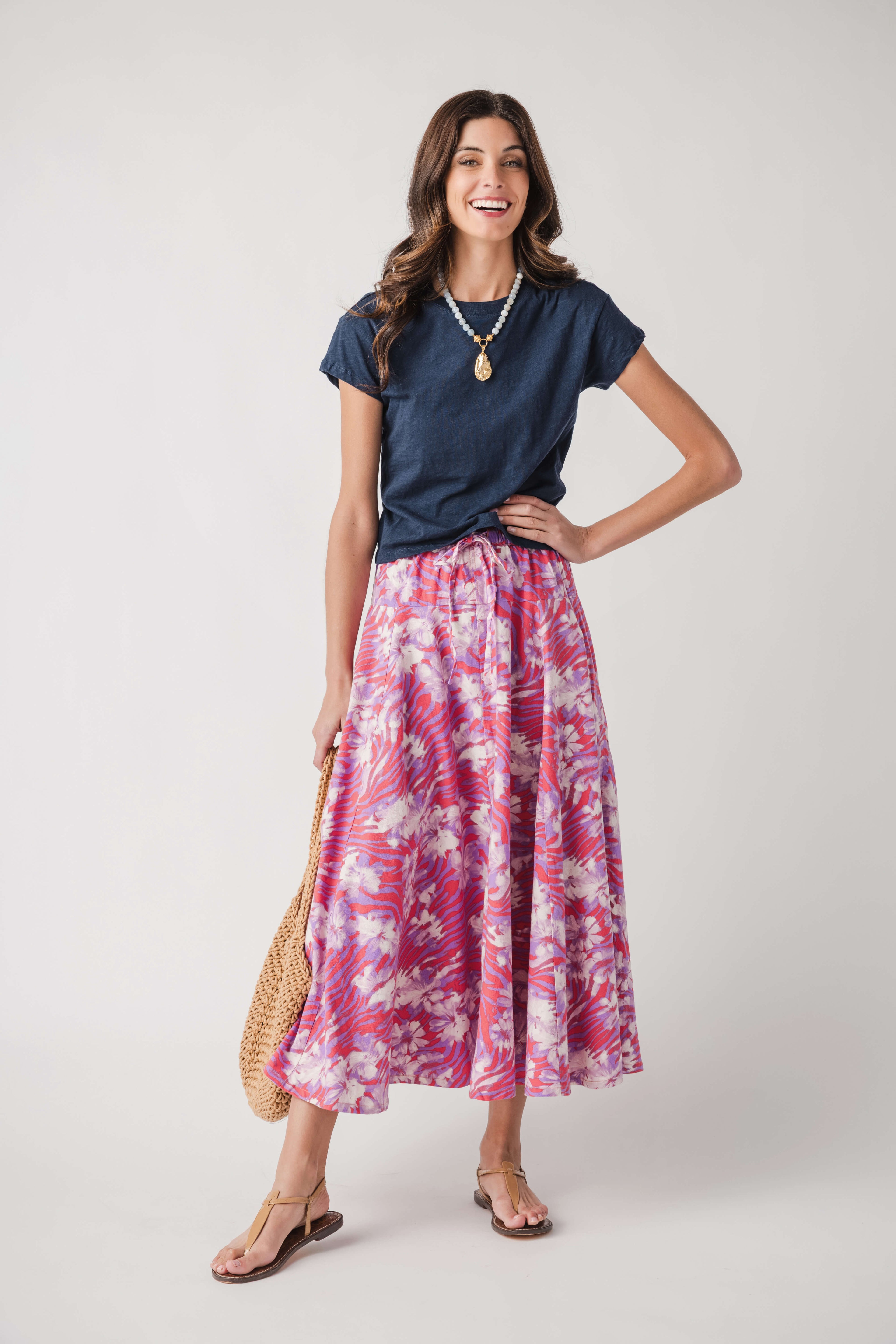 Free People Zephyr Bustle Convertible Printed Skirt