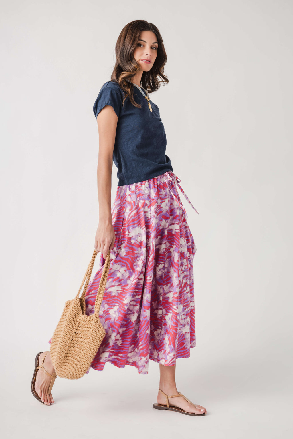 Free People Zephyr Bustle Convertible Printed Skirt