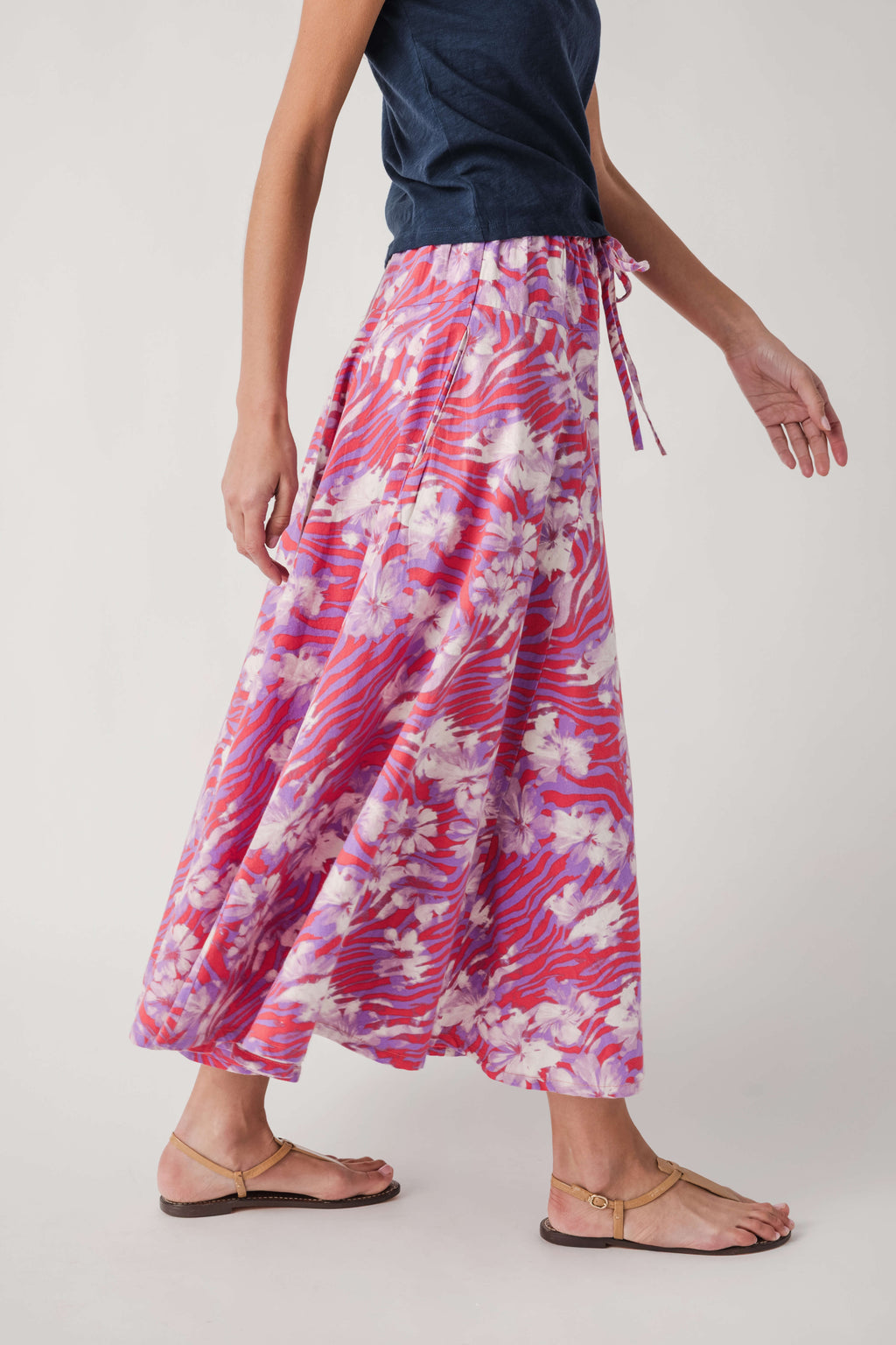 Free People Zephyr Bustle Convertible Printed Skirt