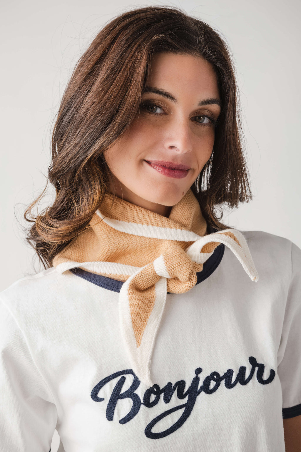 Accity Knit Triangle Scarf