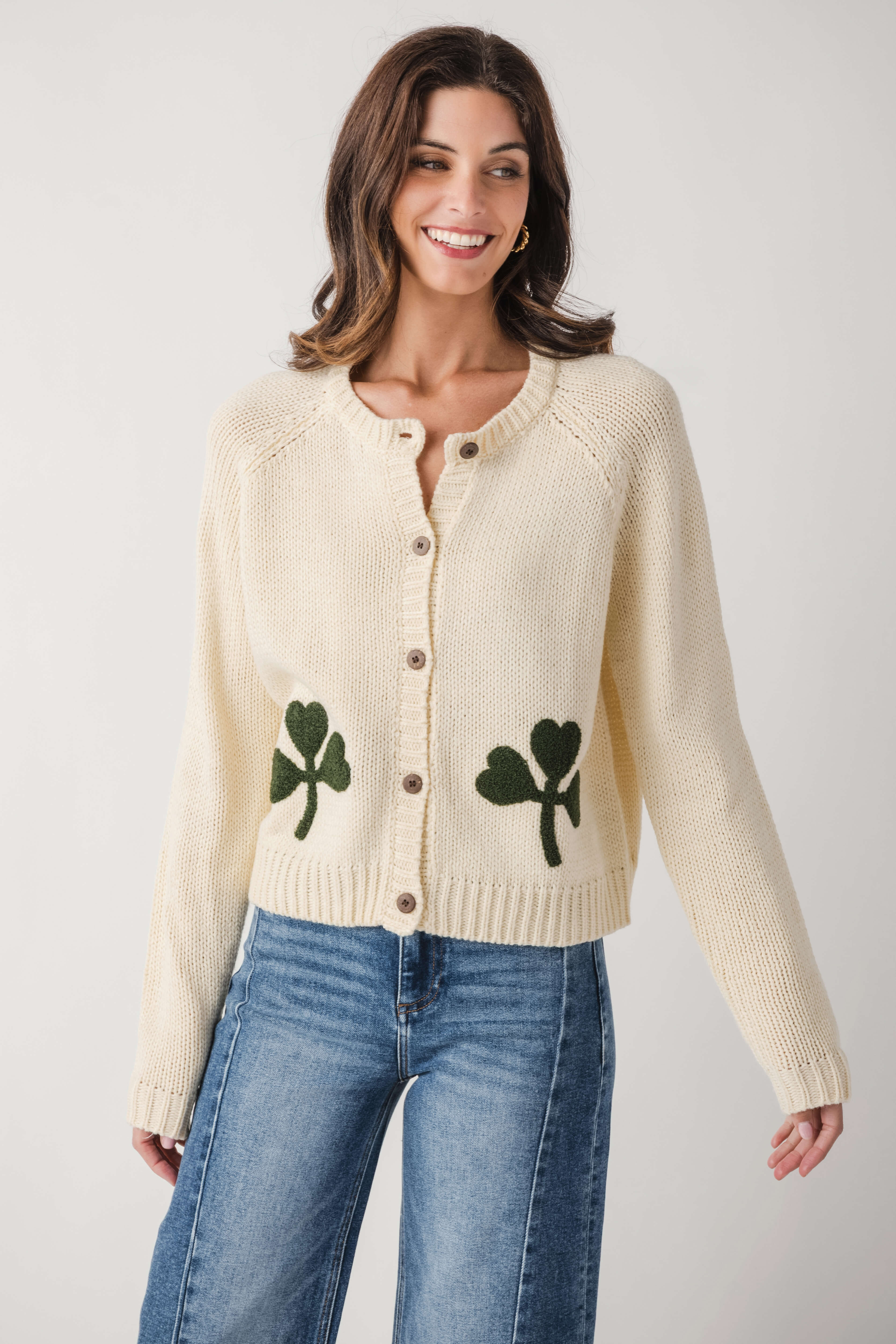 Pink Pineapple Lucky Charm Cardigan