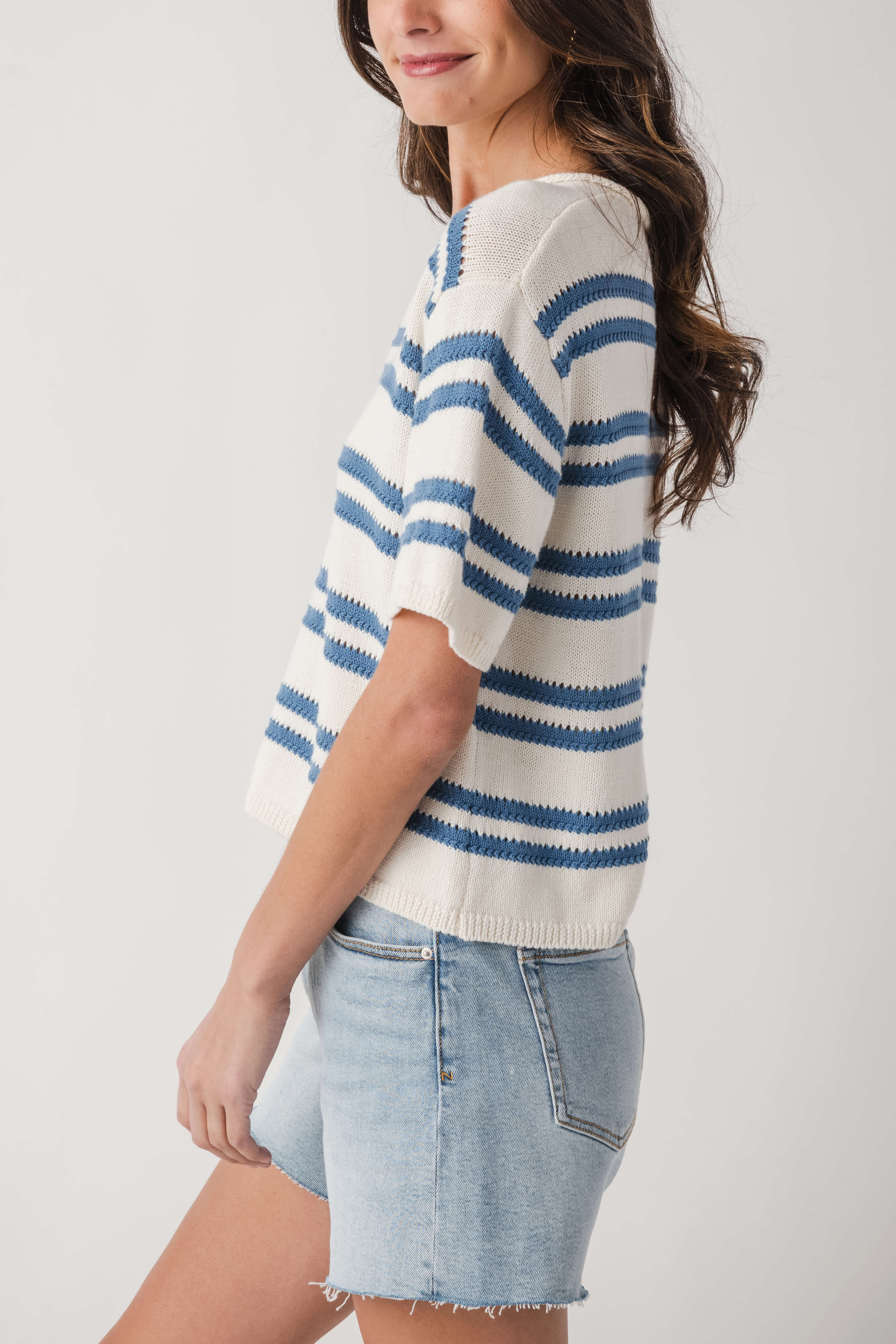 Z Supply Prado Stripe Sweater Tee