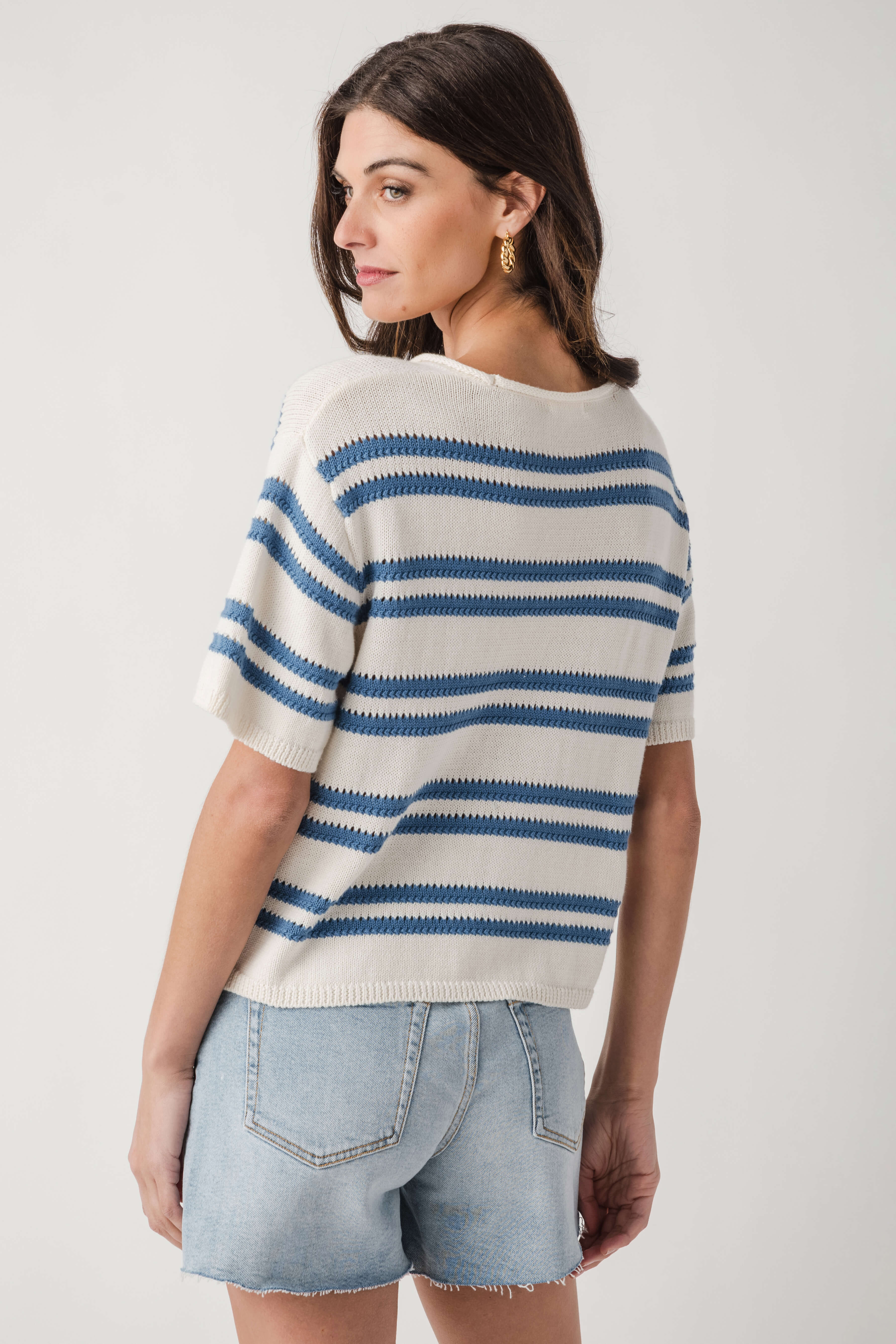 Z Supply Prado Stripe Sweater Tee