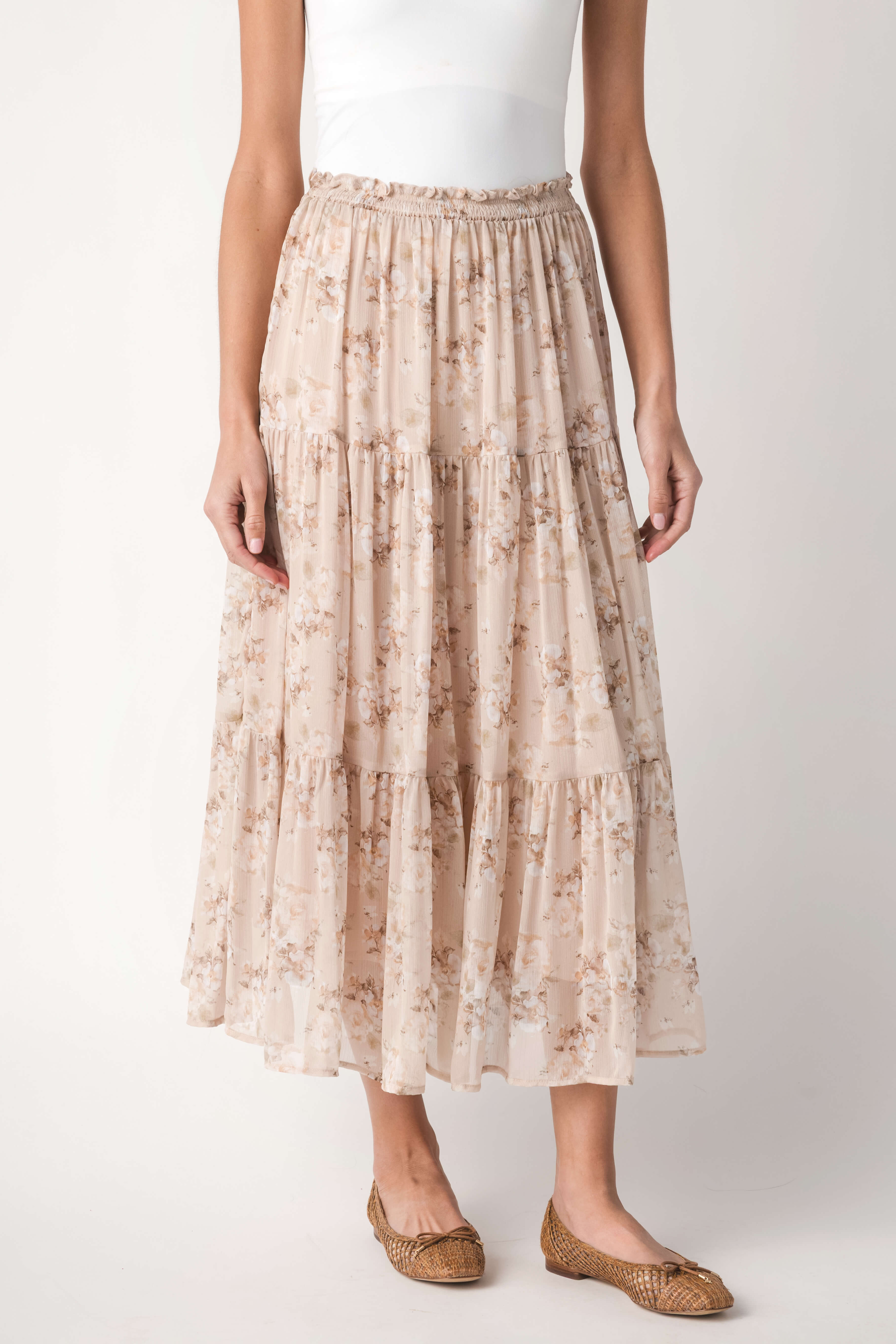 By Together Gardenia Tiered Skirt