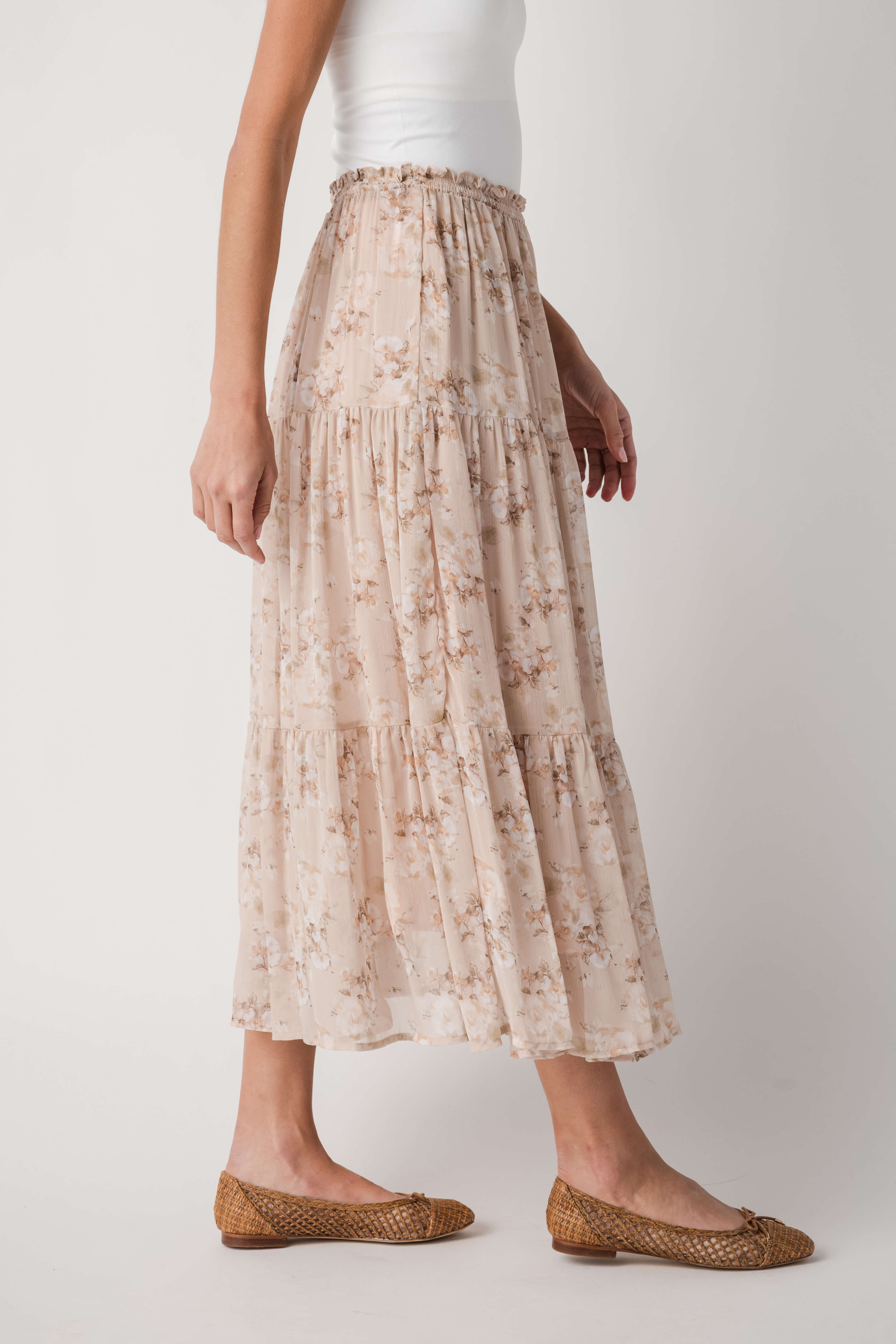 By Together Gardenia Tiered Skirt
