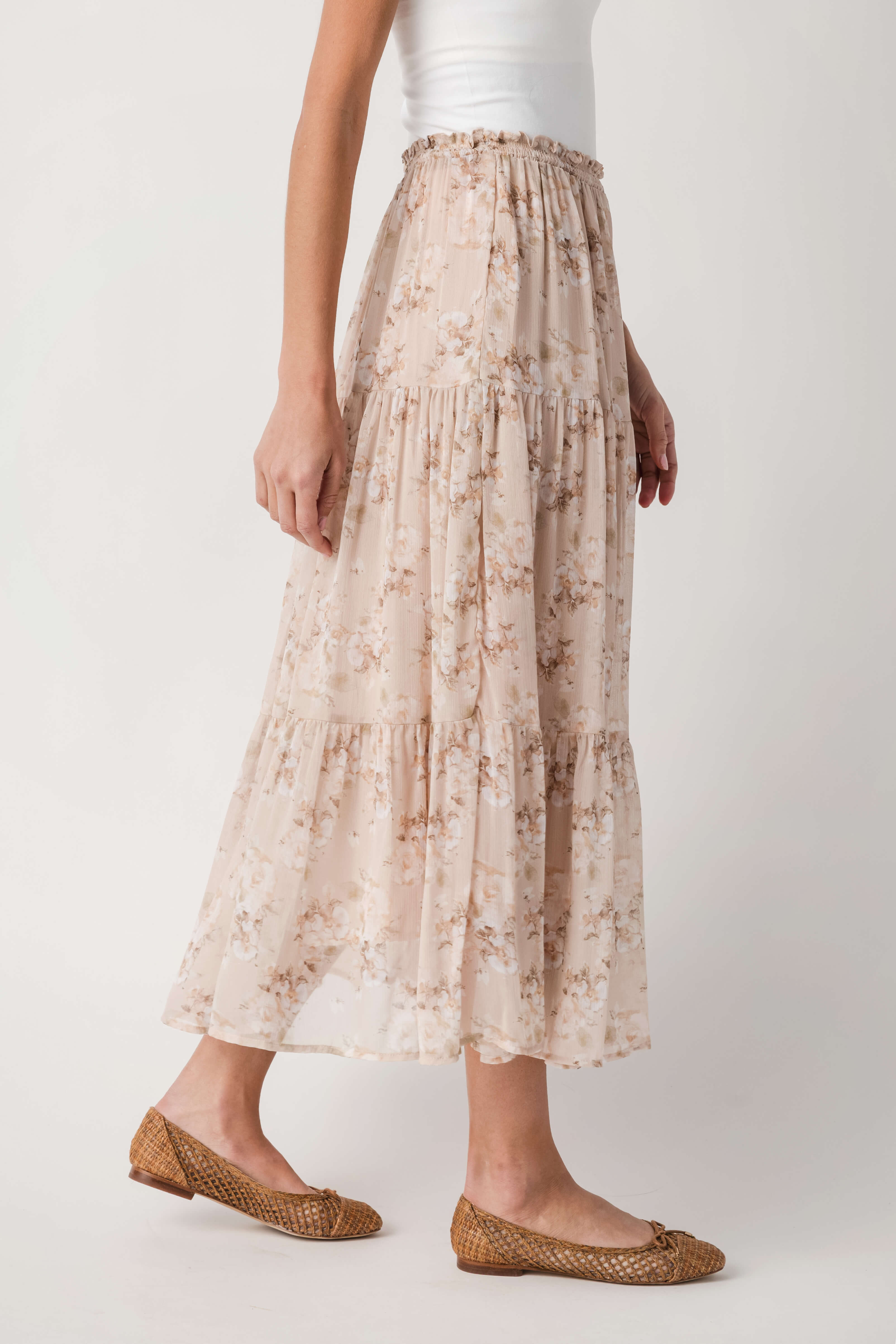 By Together Gardenia Tiered Skirt