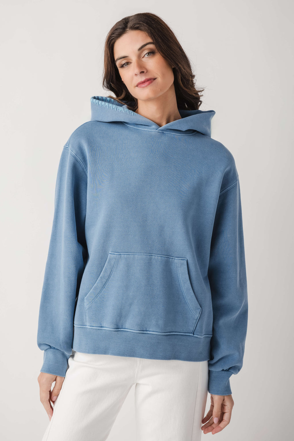 Vintage Havana Stitching Detail Hoodie