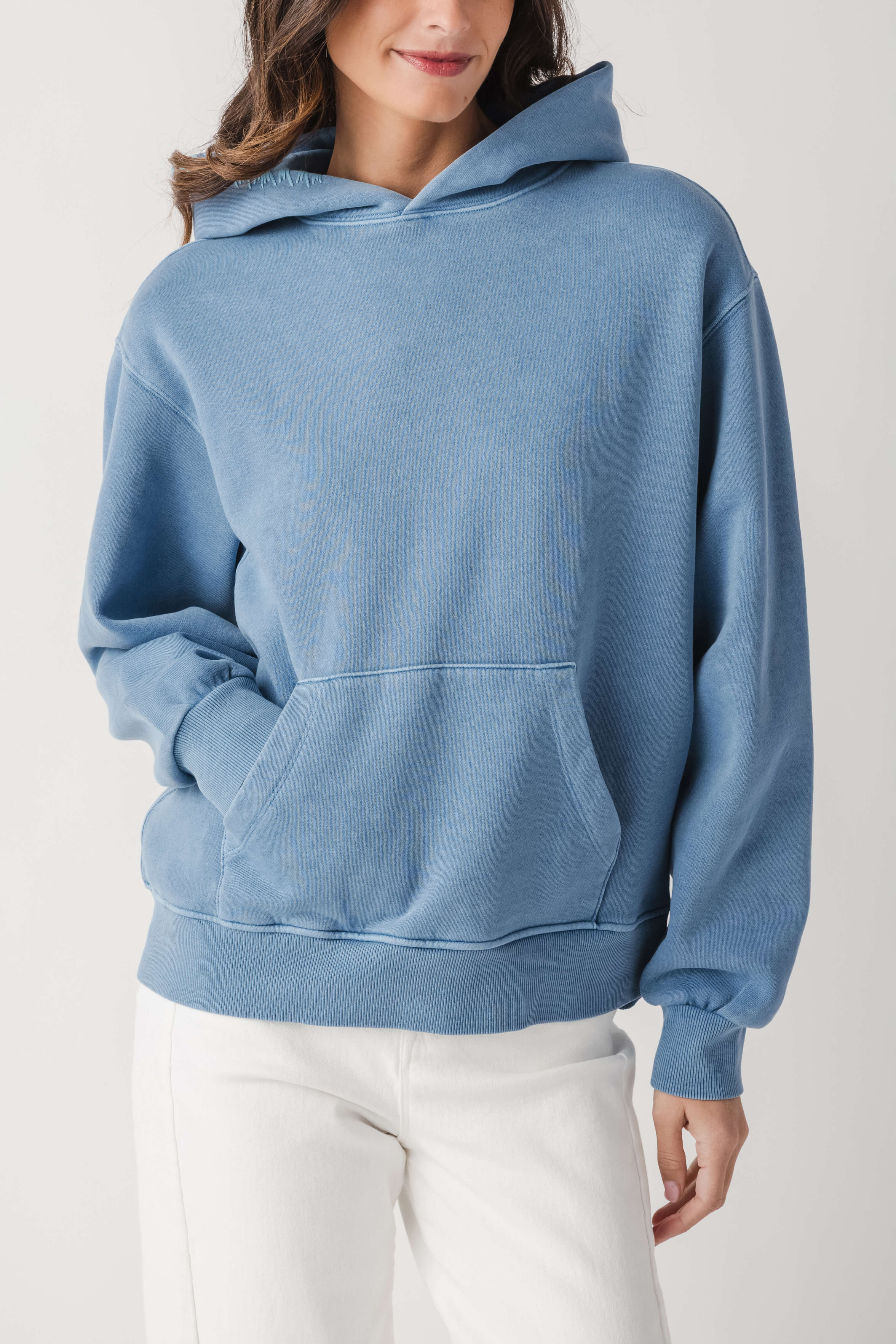 Vintage Havana Stitching Detail Hoodie