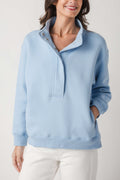 Ocean Drive Snap Polo Sweatshirt