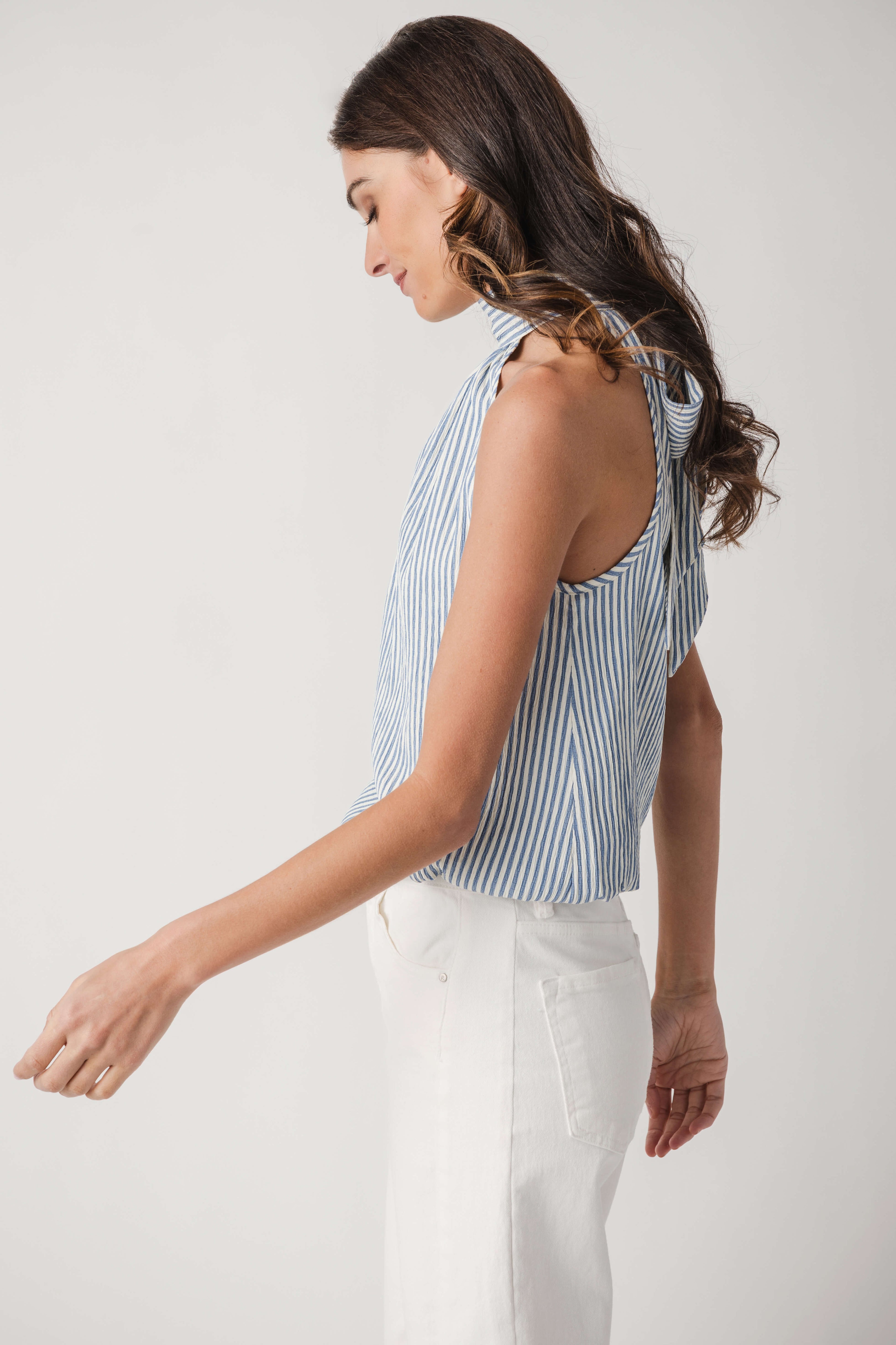 Fate Striped Halter Top