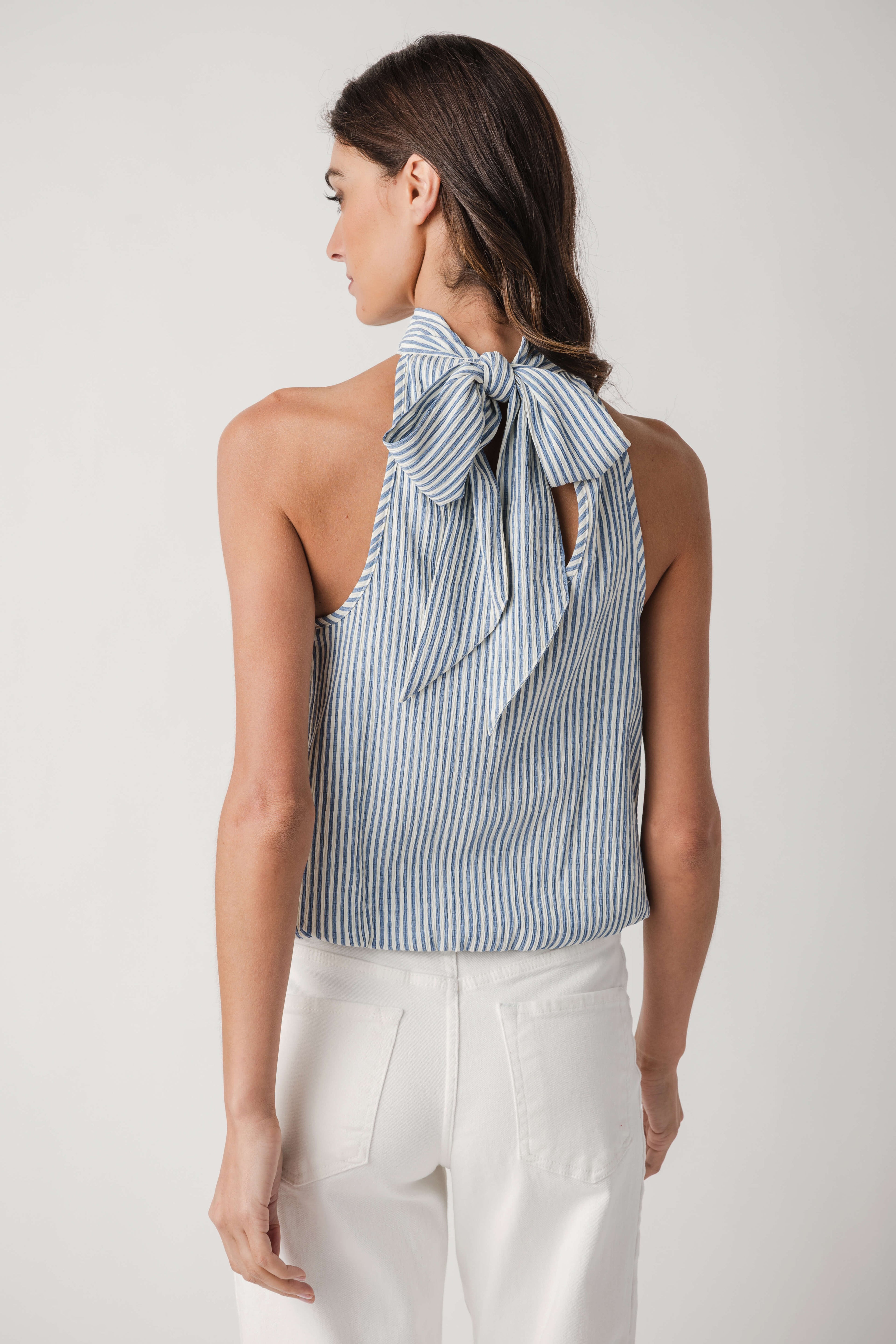 Fate Striped Halter Top