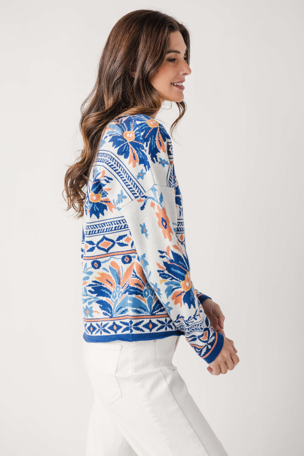 Fate Printed Floral Cardigan