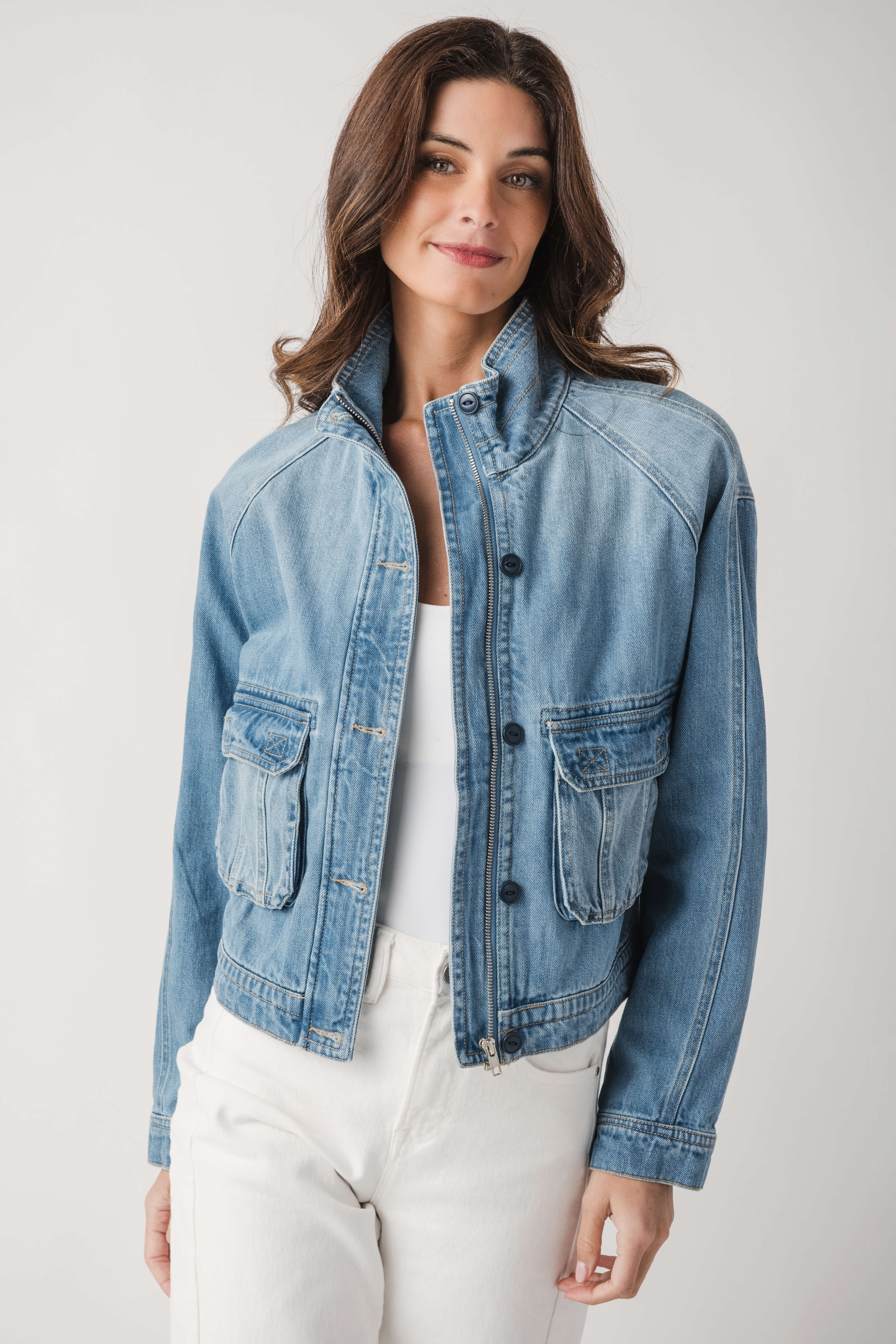 Risen Pocket Detail Denim Jacket