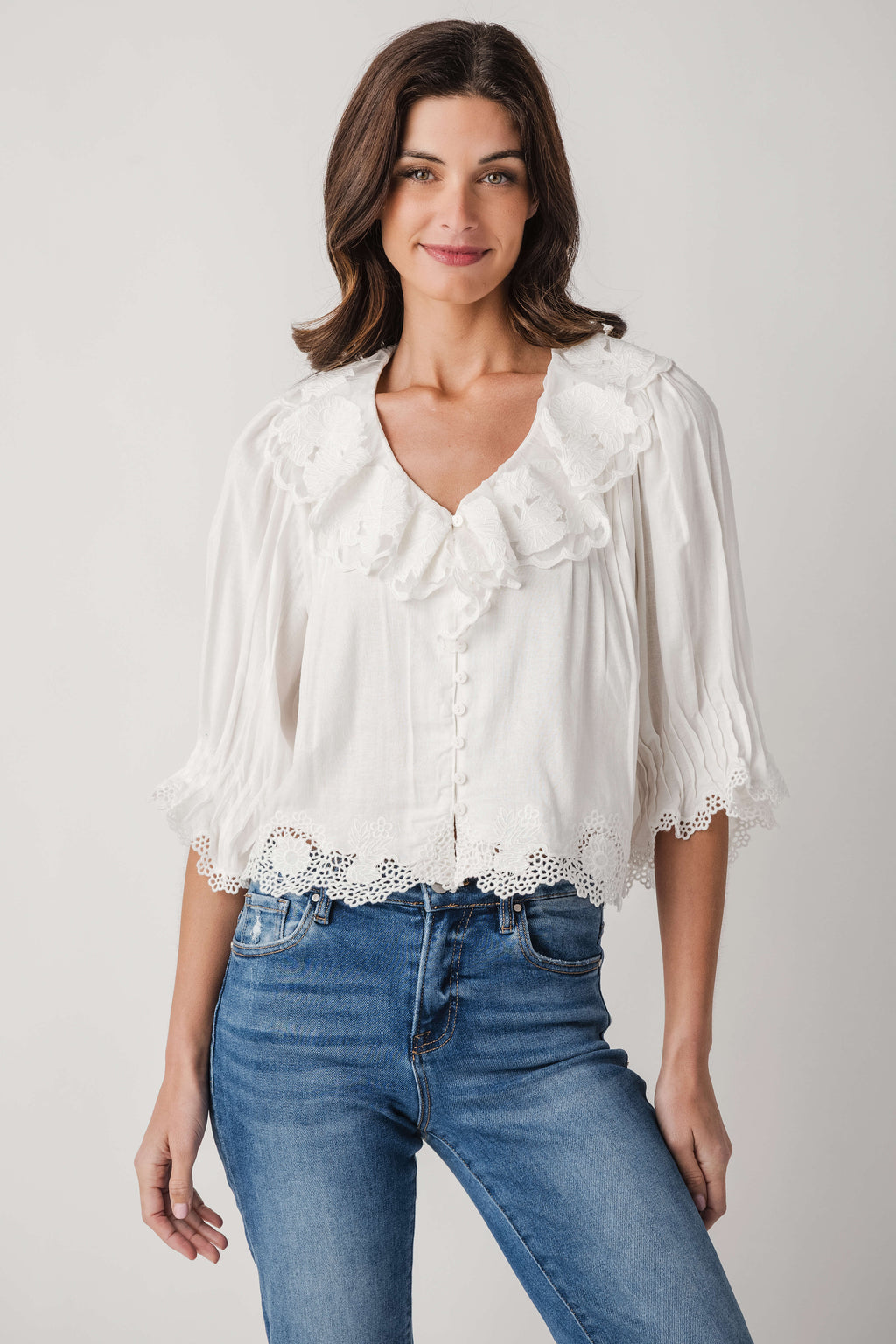 Fate Embroidered Lace Top
