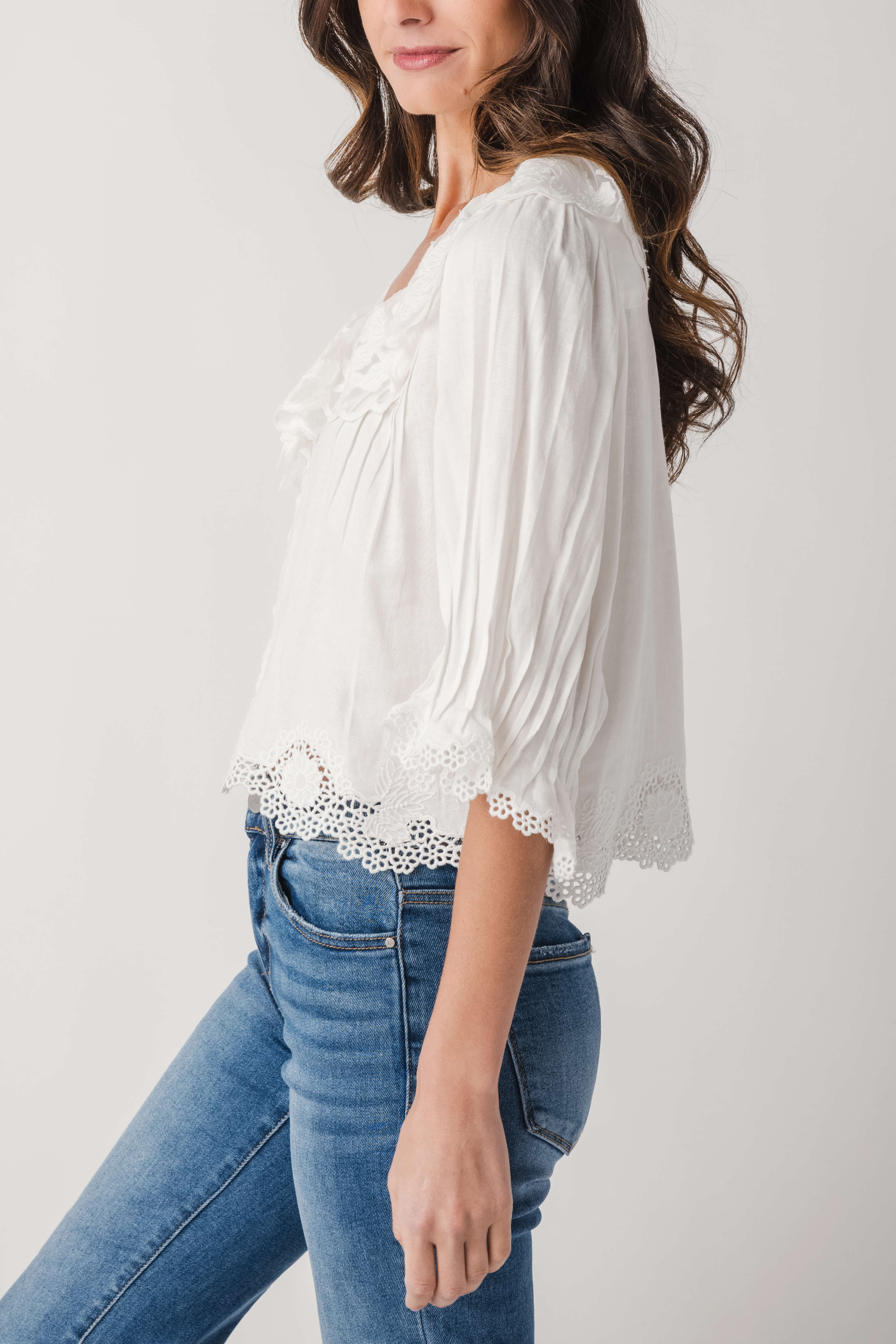Fate Embroidered Lace Top