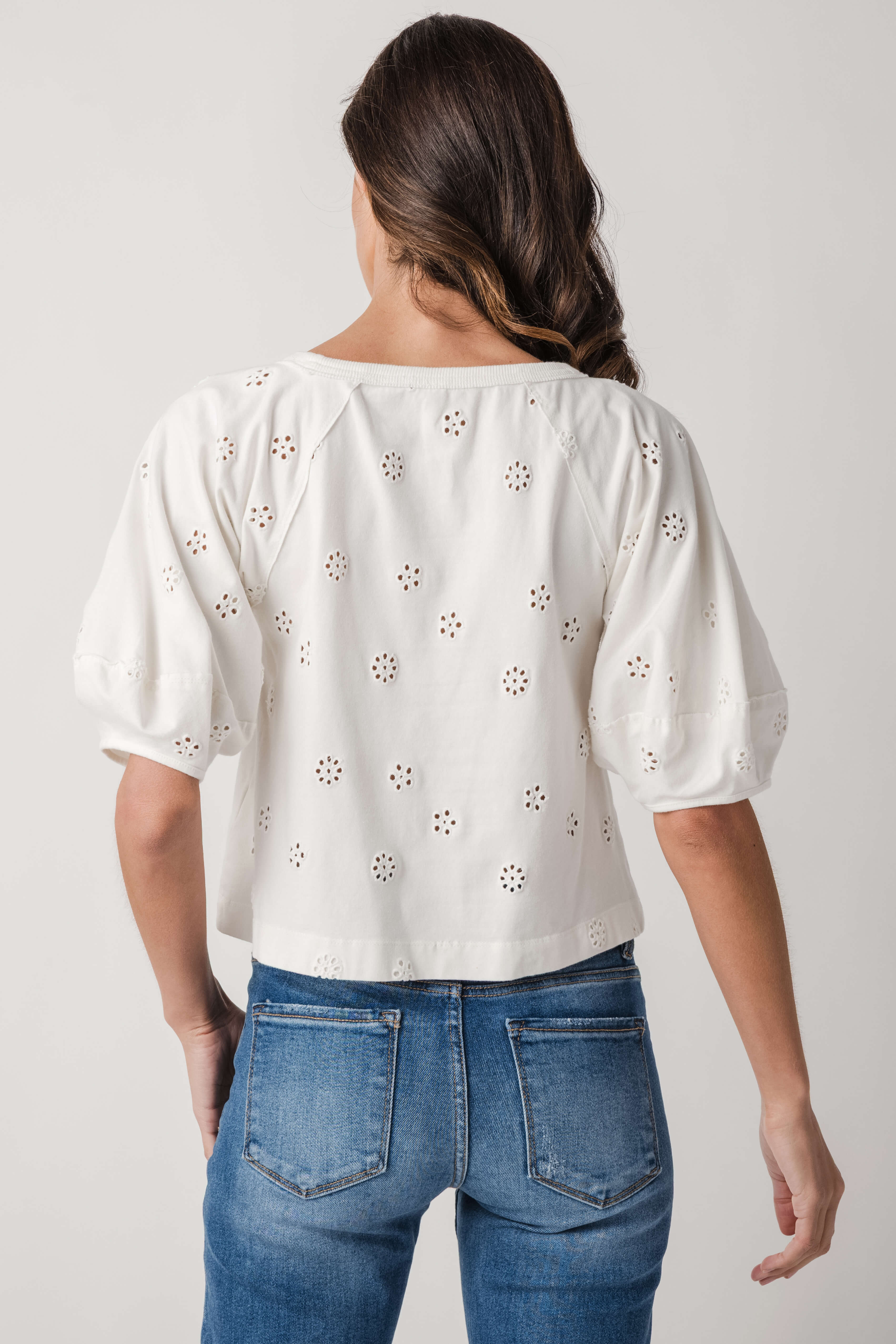 Free People Jessie Eyelet Tee