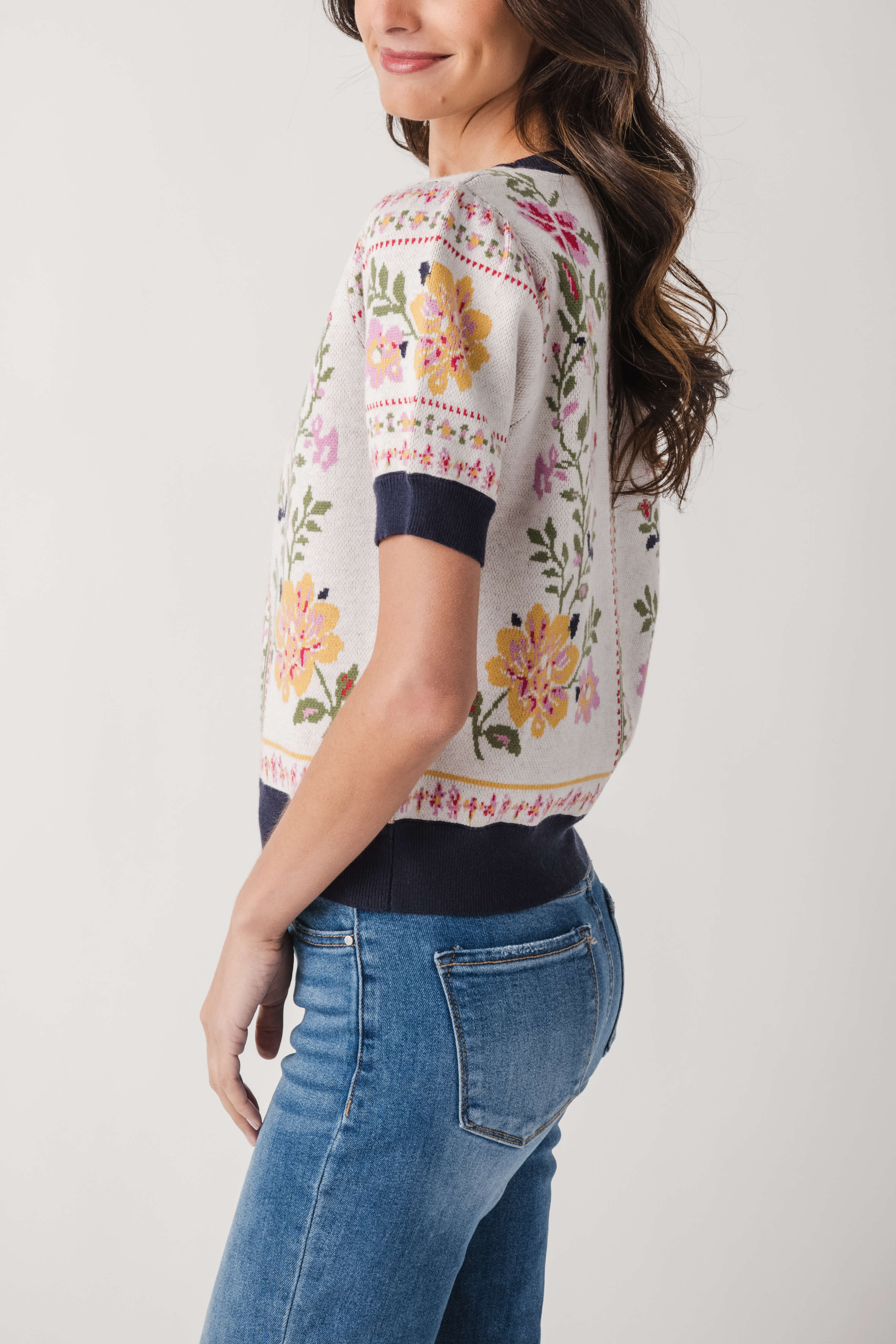 Fate Vintage Bloom Knit Top