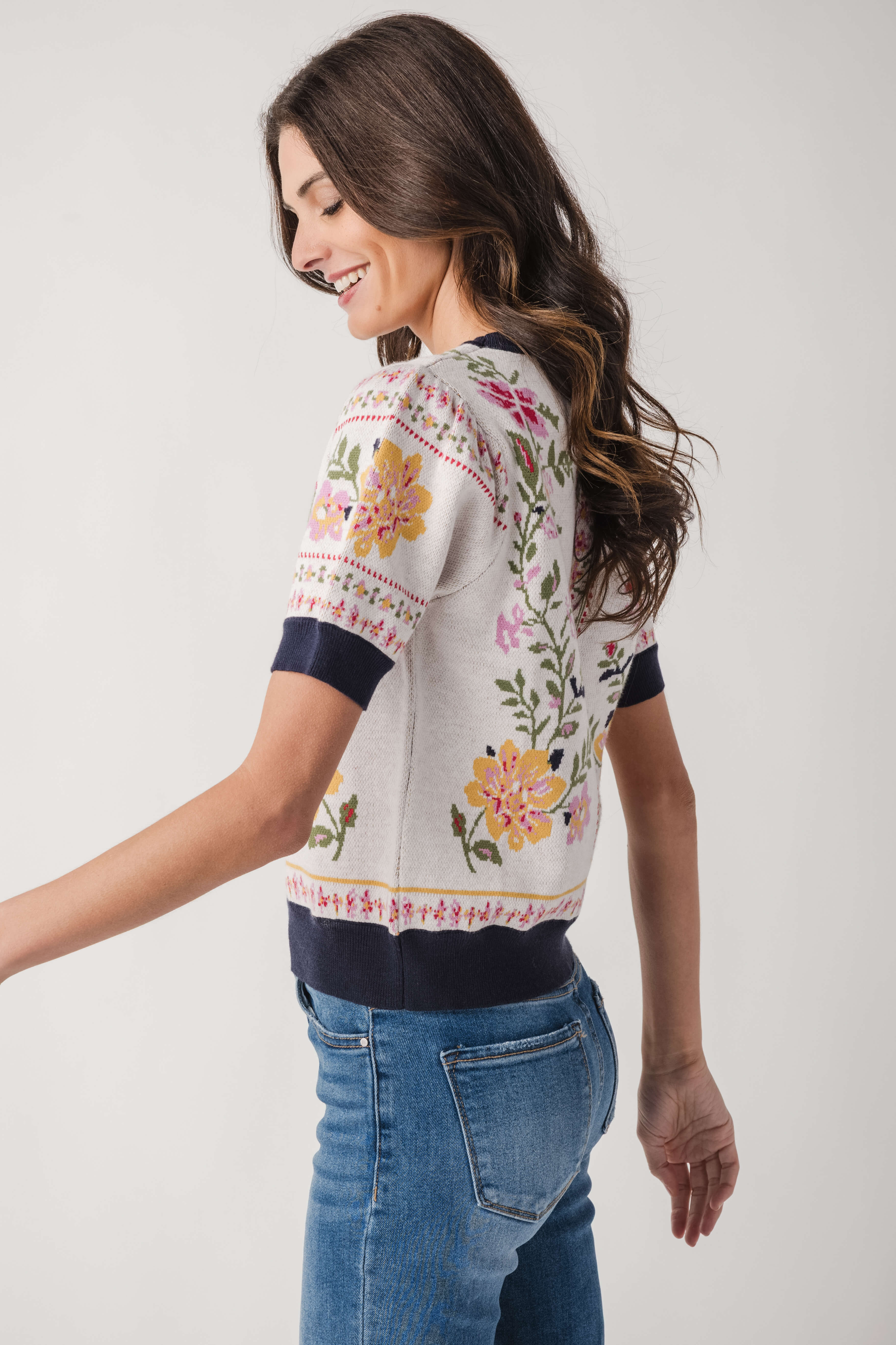 Fate Vintage Bloom Knit Top