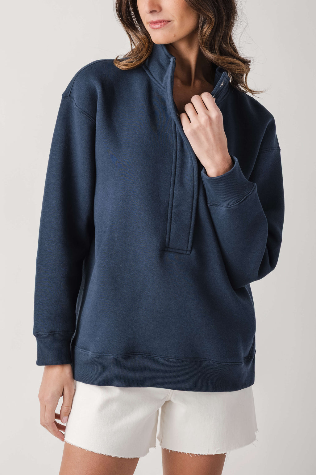 Ocean Drive Snap Polo Sweatshirt