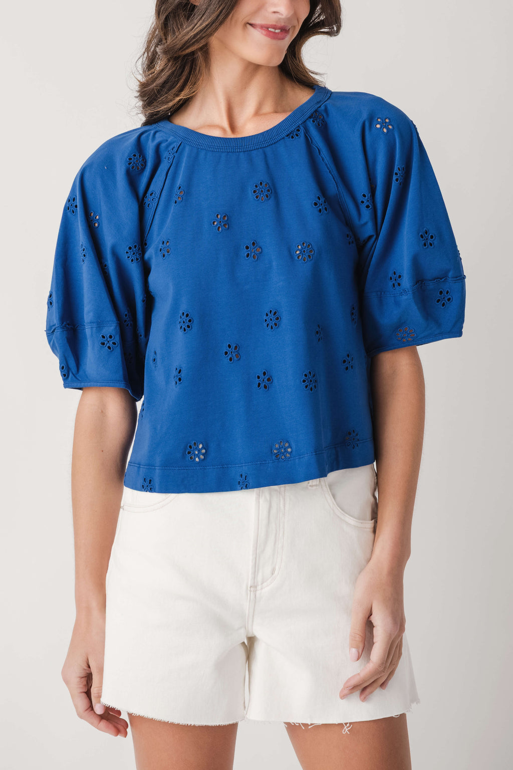Free People Jessie Eyelet Tee
