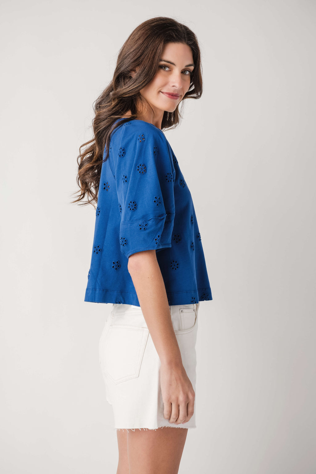 Free People Jessie Eyelet Tee