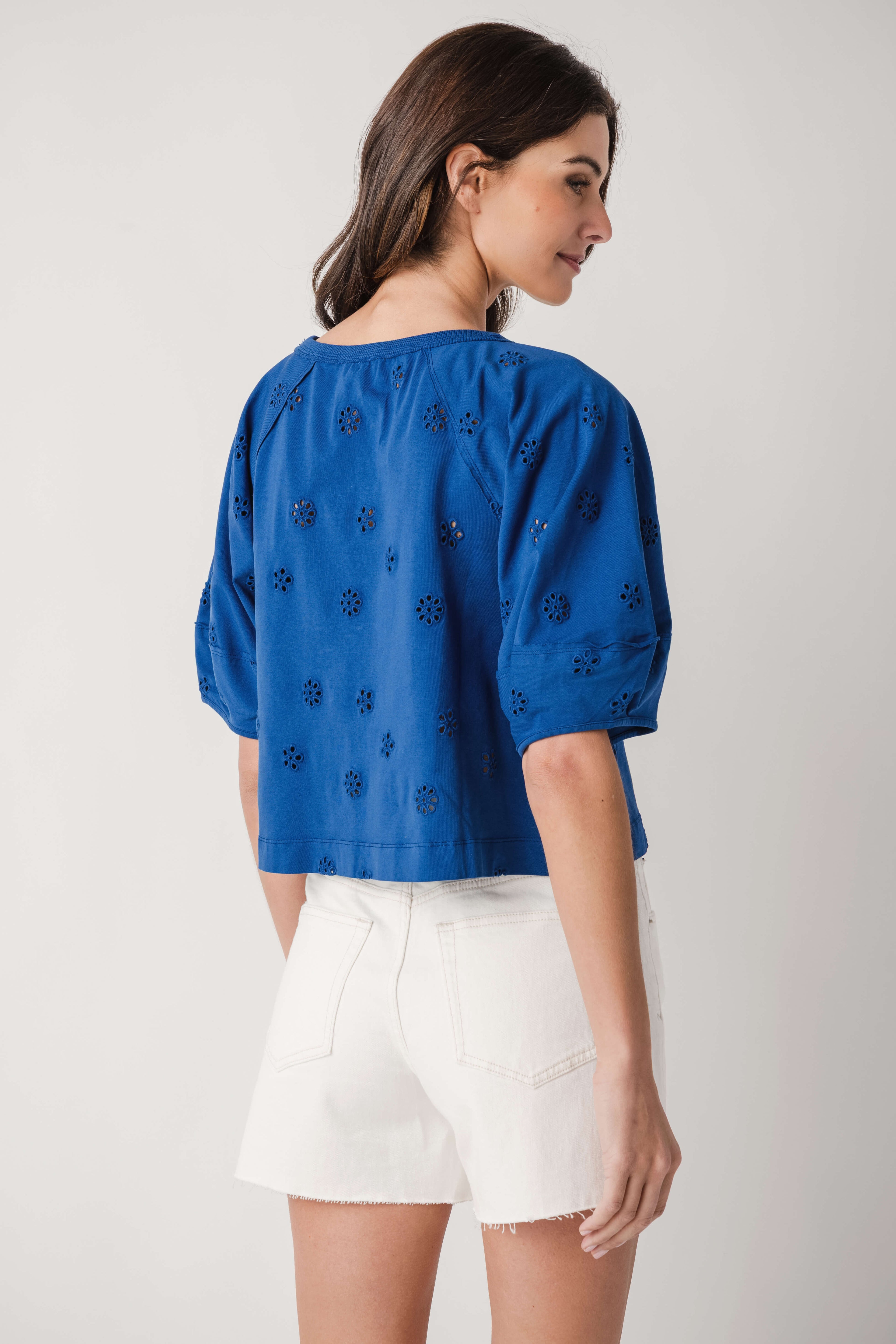 Free People Jessie Eyelet Tee