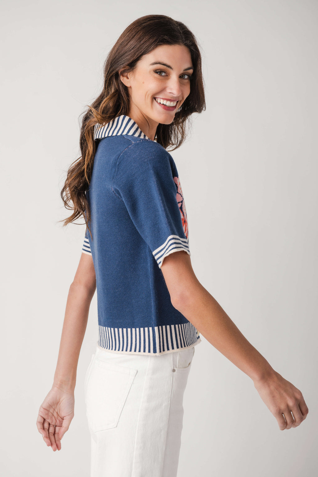THML Button Up Sweater Top