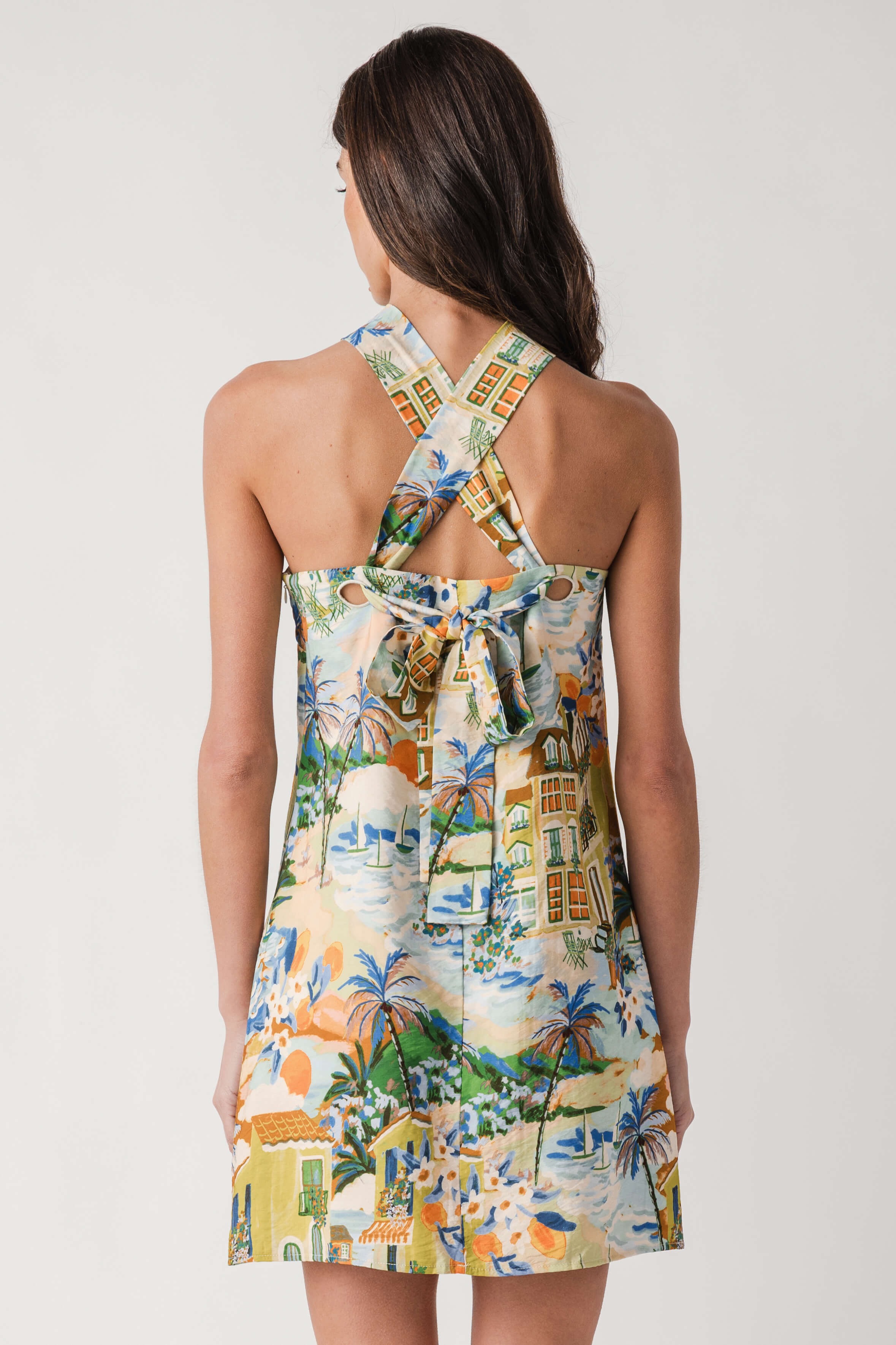 Dress Forum Mini Halter Dress Carribean Blues / Medium Dress Forum Mini Halter Dress Carribean Blues / Medium