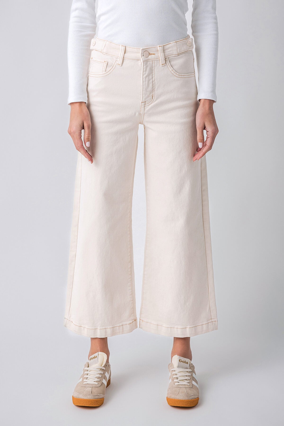Risen Isla TC High Rise Adjustable WB Crop Wide Leg Pants – Social Threads