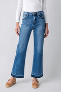 Risen Astrid High Rise Released Hem Ankle Straight Jeans