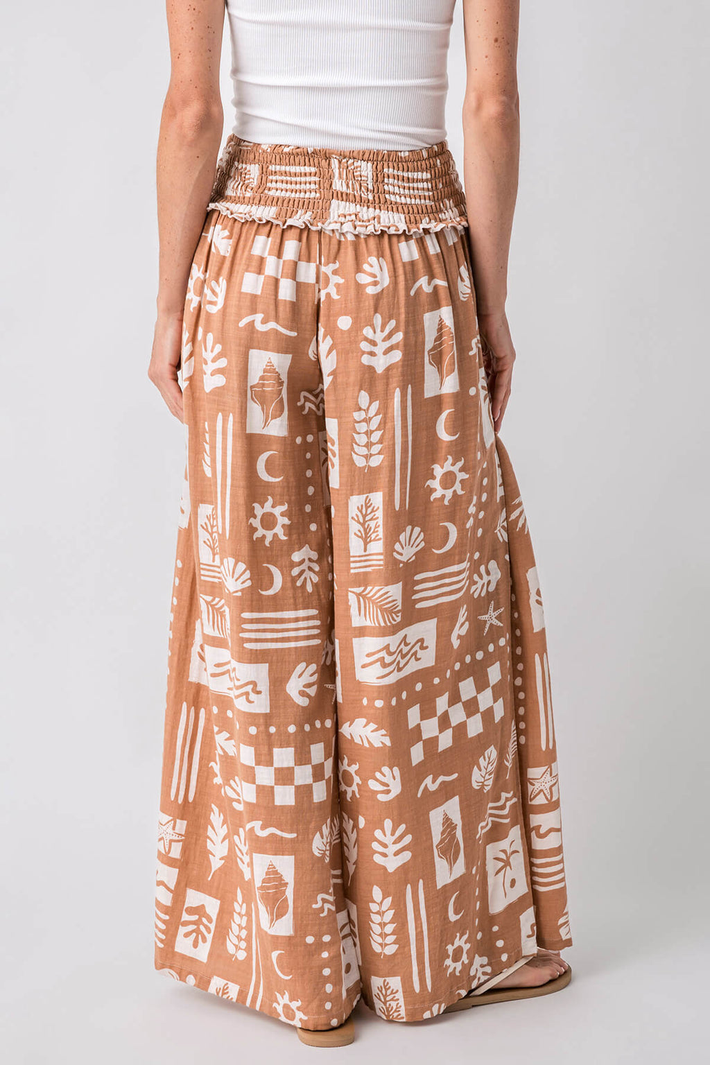 Ocean Drive Ocean Paradise Printed Cotton Blend Pant