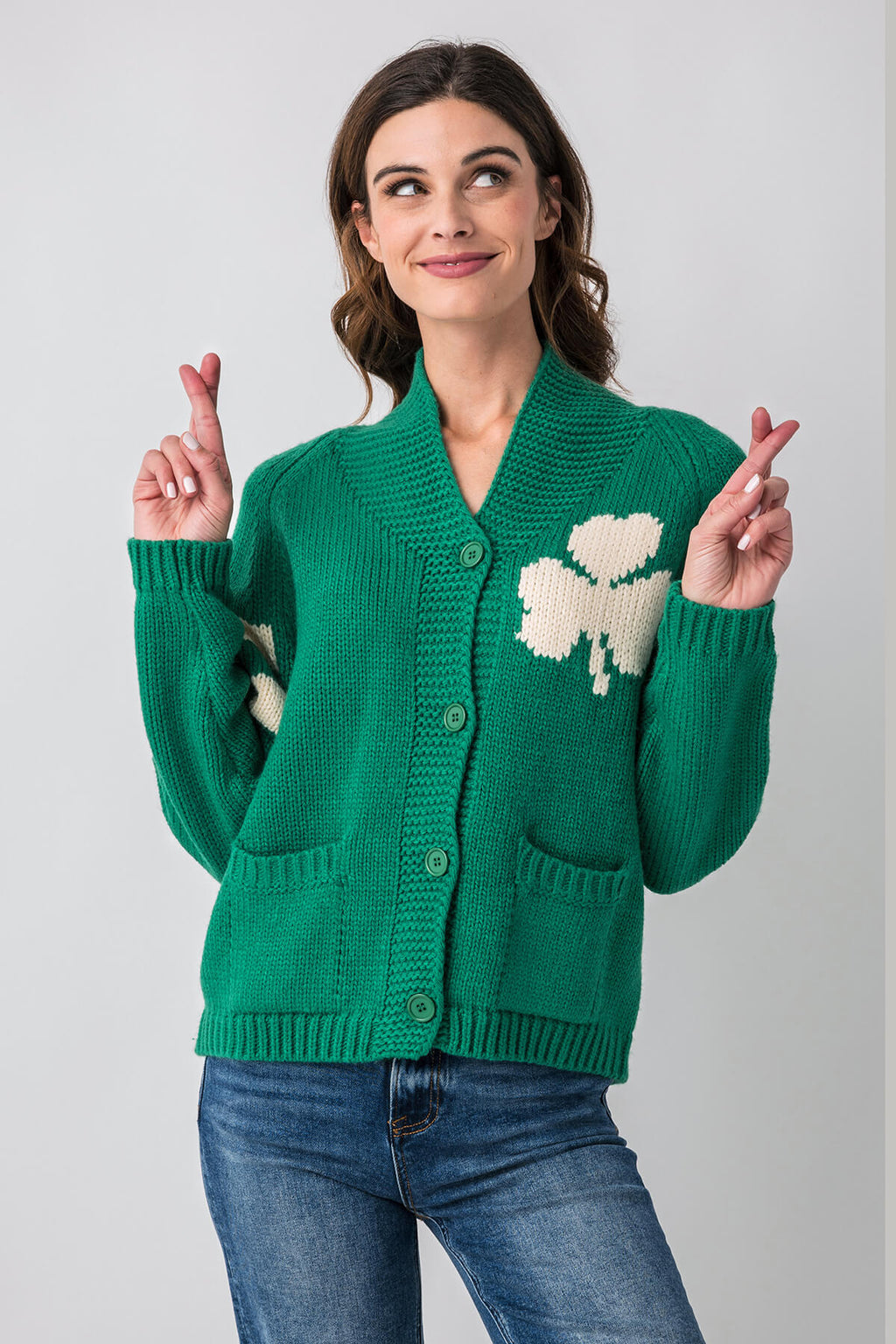 Pink Pineapple Irish Cardigan