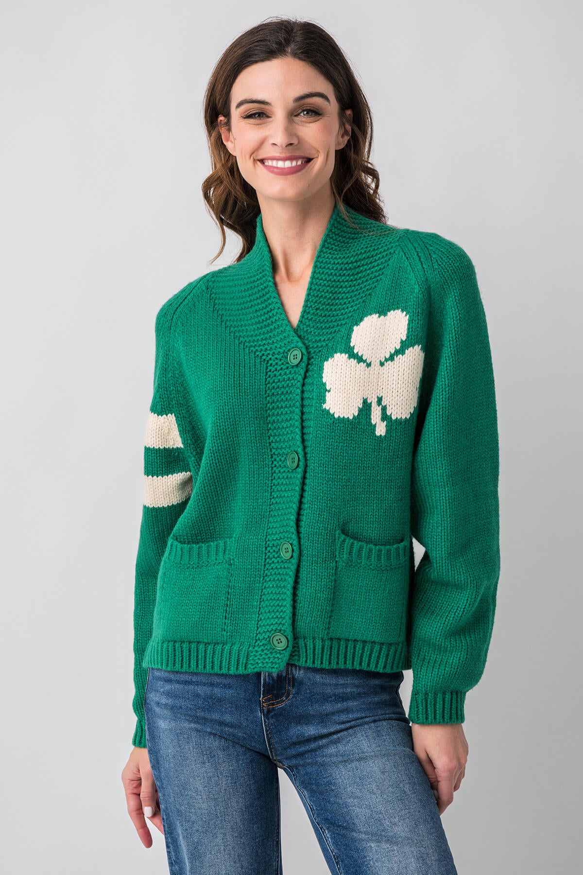 Pink Pineapple Irish Cardigan