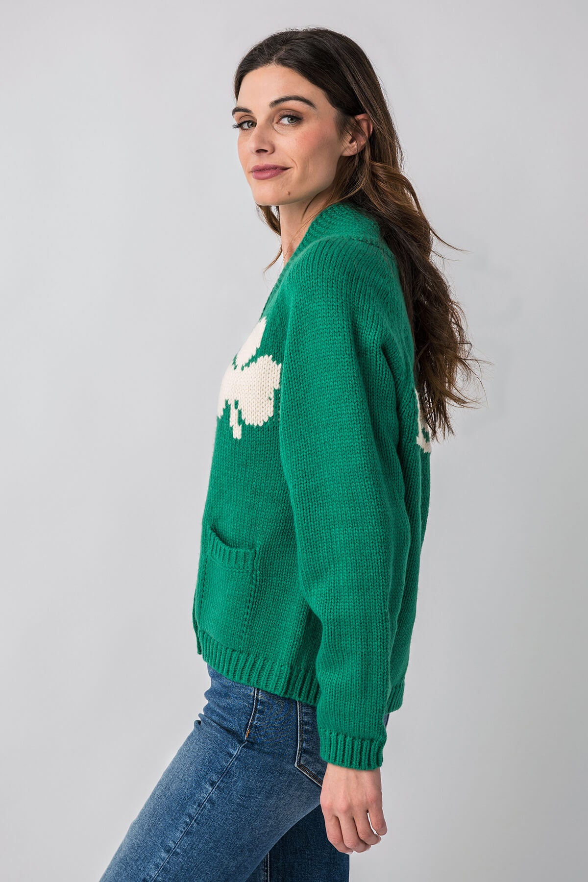 Pink Pineapple Irish Cardigan