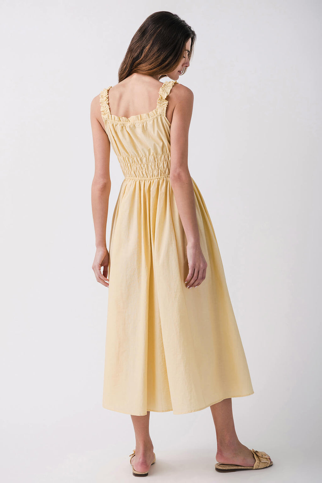 By Together Libra Smocked Waist Maxi Dress