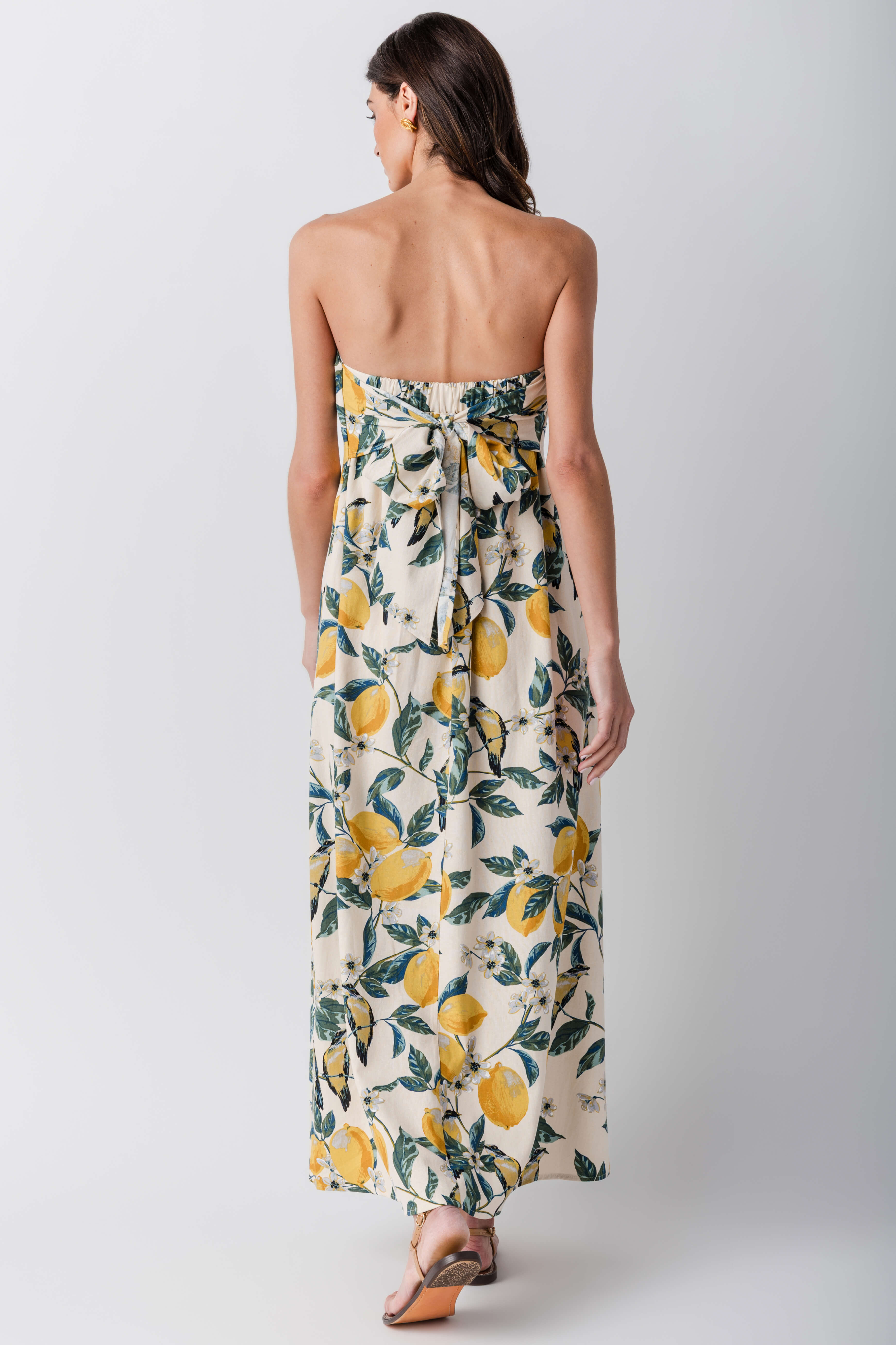 Dress Forum Vintage Lemonade Strapless Maxi Dress