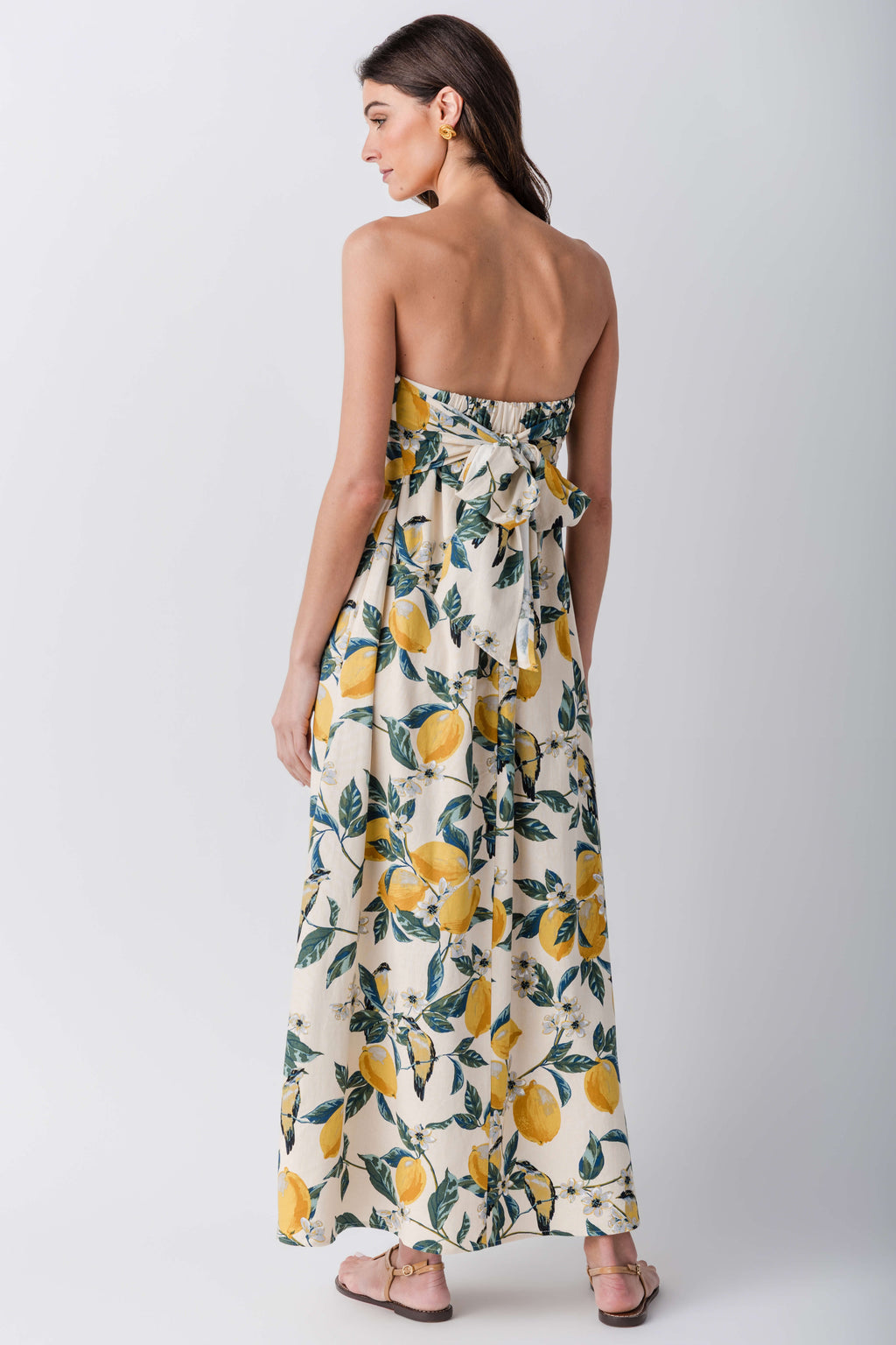 Dress Forum Vintage Lemonade Strapless Maxi Dress