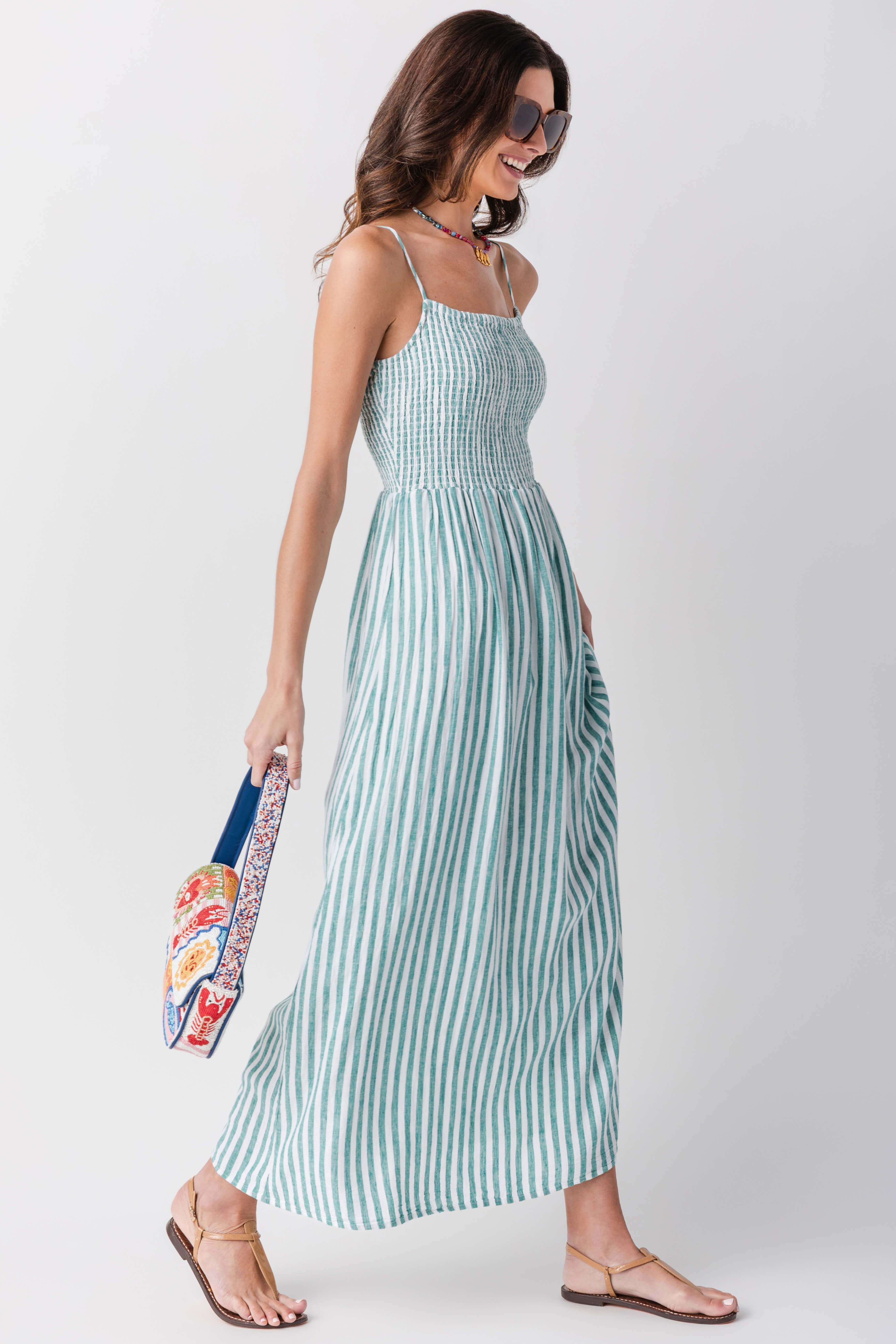 Z Supply Bayside Striped Midi Dress