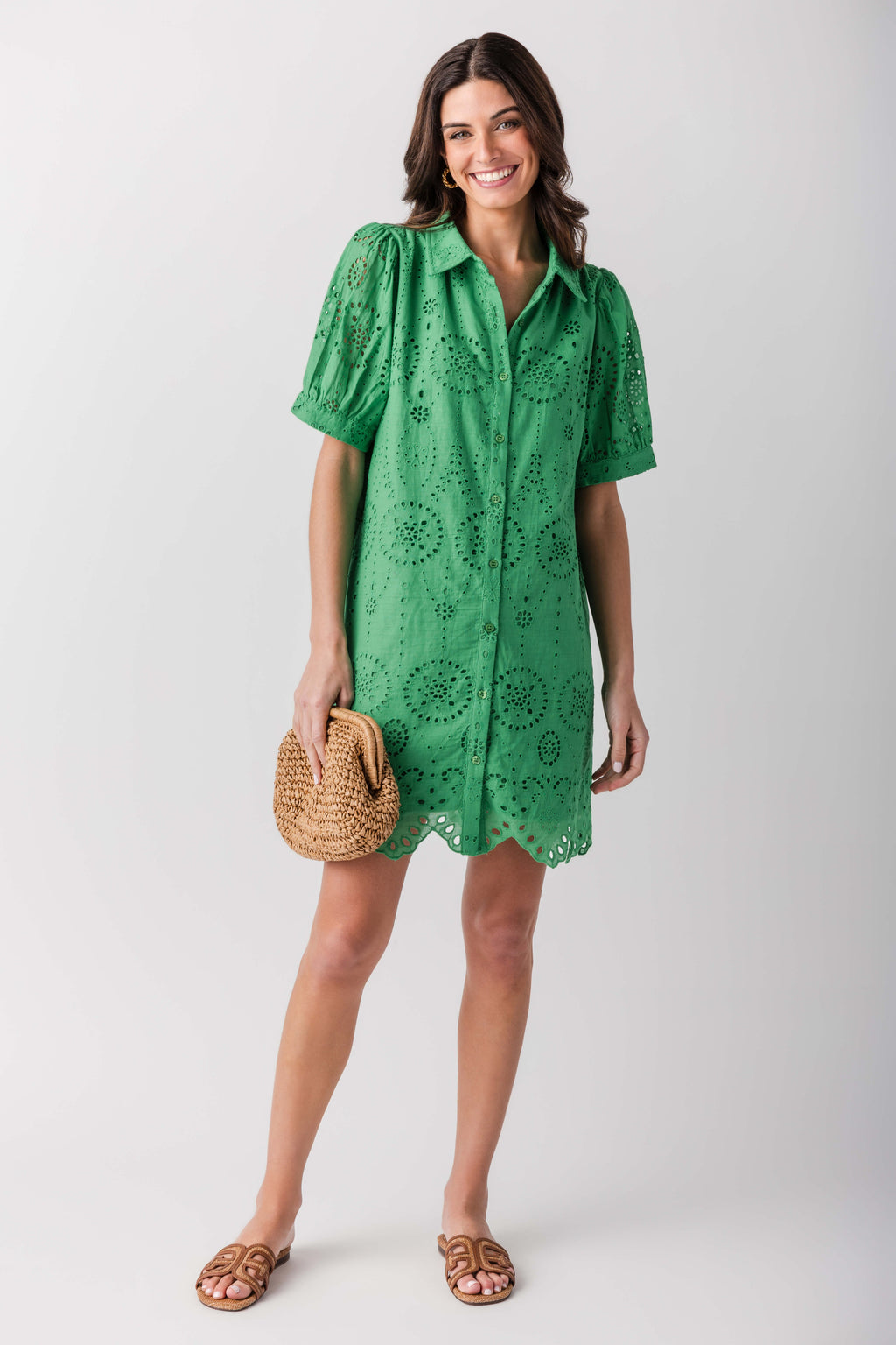 Jodifl Eyelet Shirt Dress
