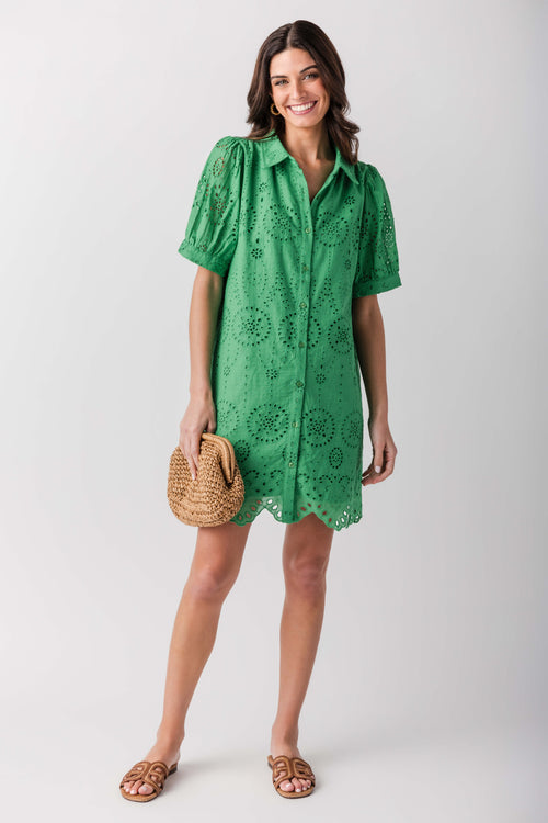 Jodifl Eyelet Shirt Dress